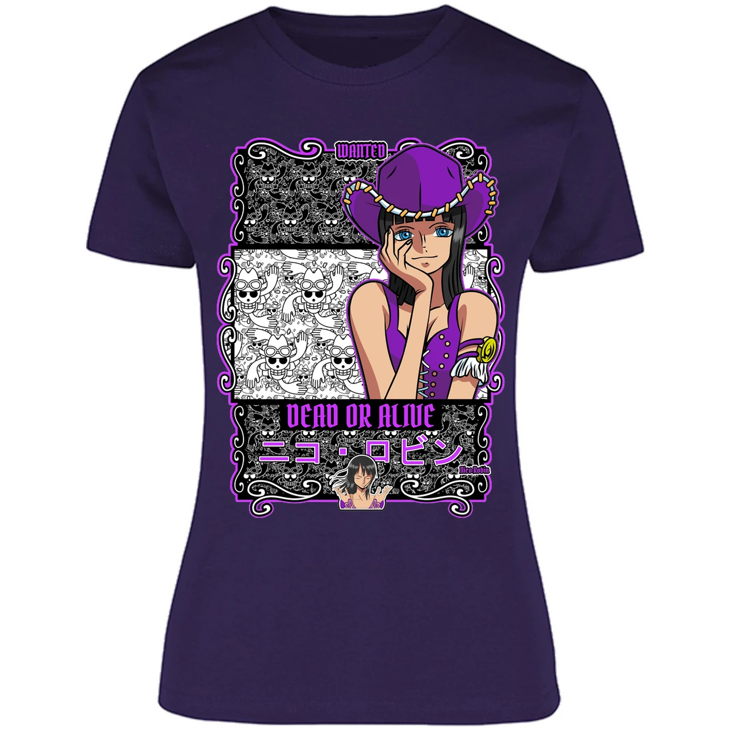 Blusa One Piece Nico Robin Blusa para Mujer 6