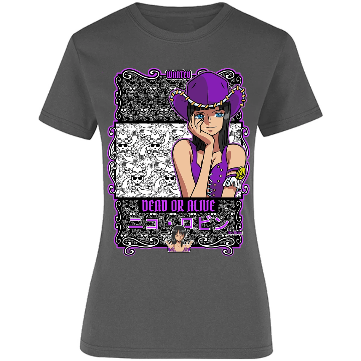 Blusa One Piece Nico Robin Blusa para Mujer 11