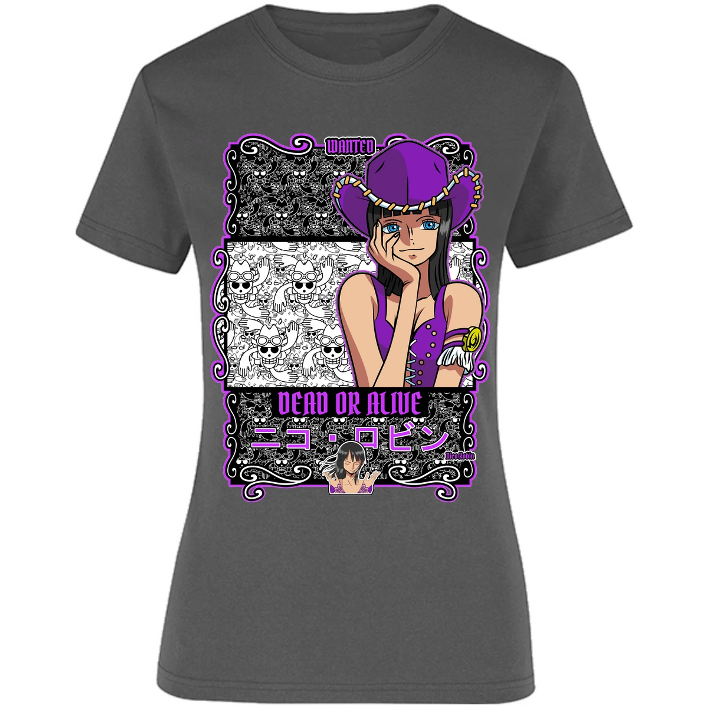 Blusa One Piece Nico Robin Blusa para Mujer 11