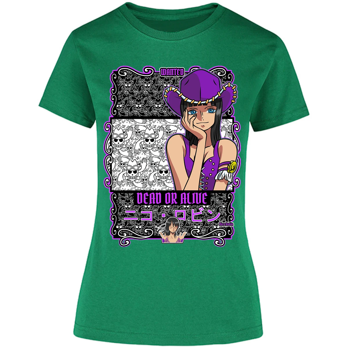 Blusa One Piece Nico Robin Blusa para Mujer 15