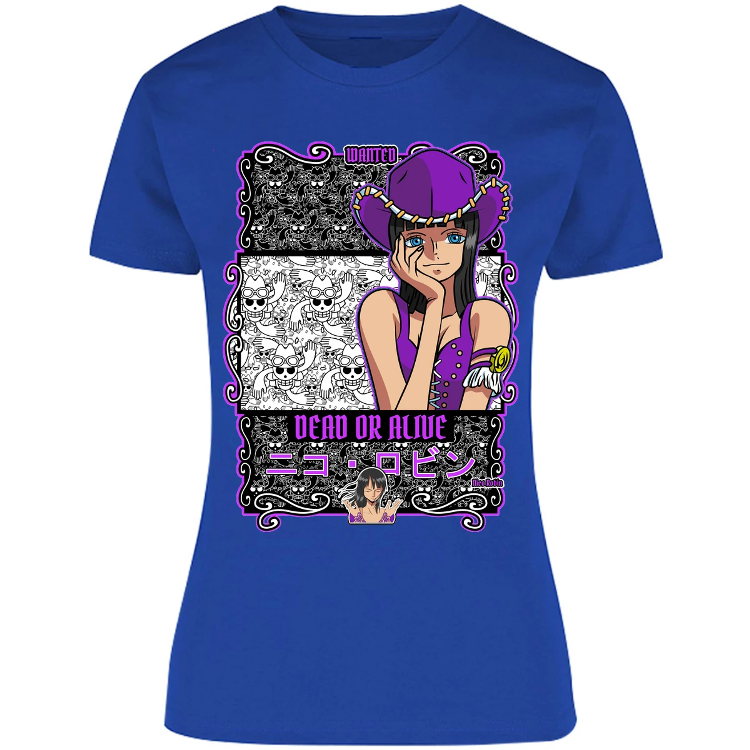 Blusa One Piece Nico Robin Blusa para Mujer 19