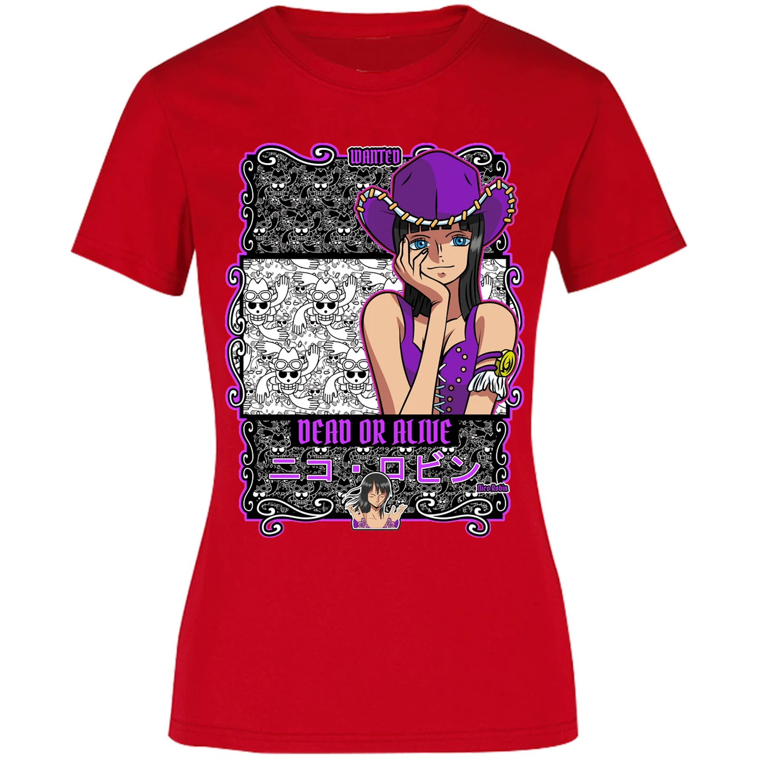 Blusa One Piece Nico Robin Blusa para Mujer 22