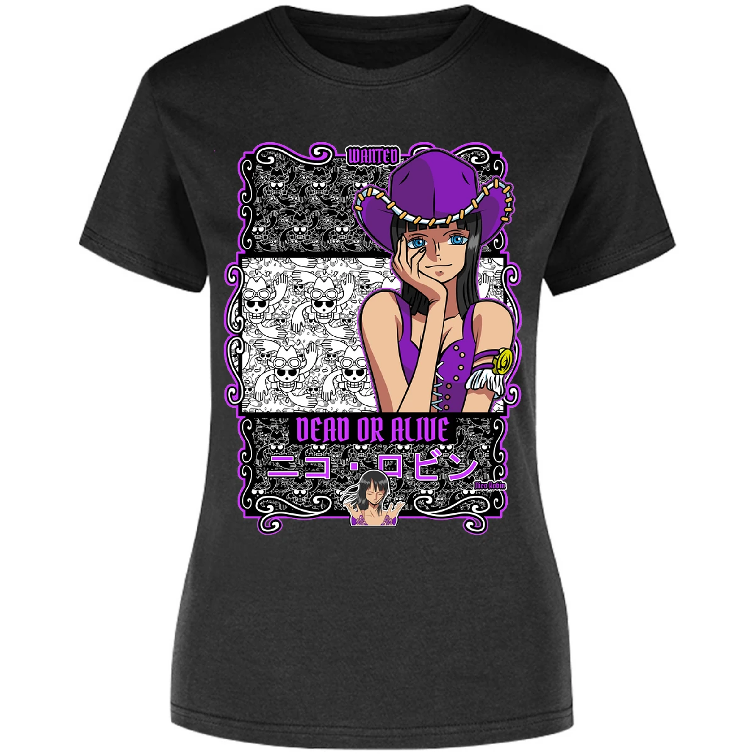 Blusa One Piece Nico Robin Blusa para Mujer 27