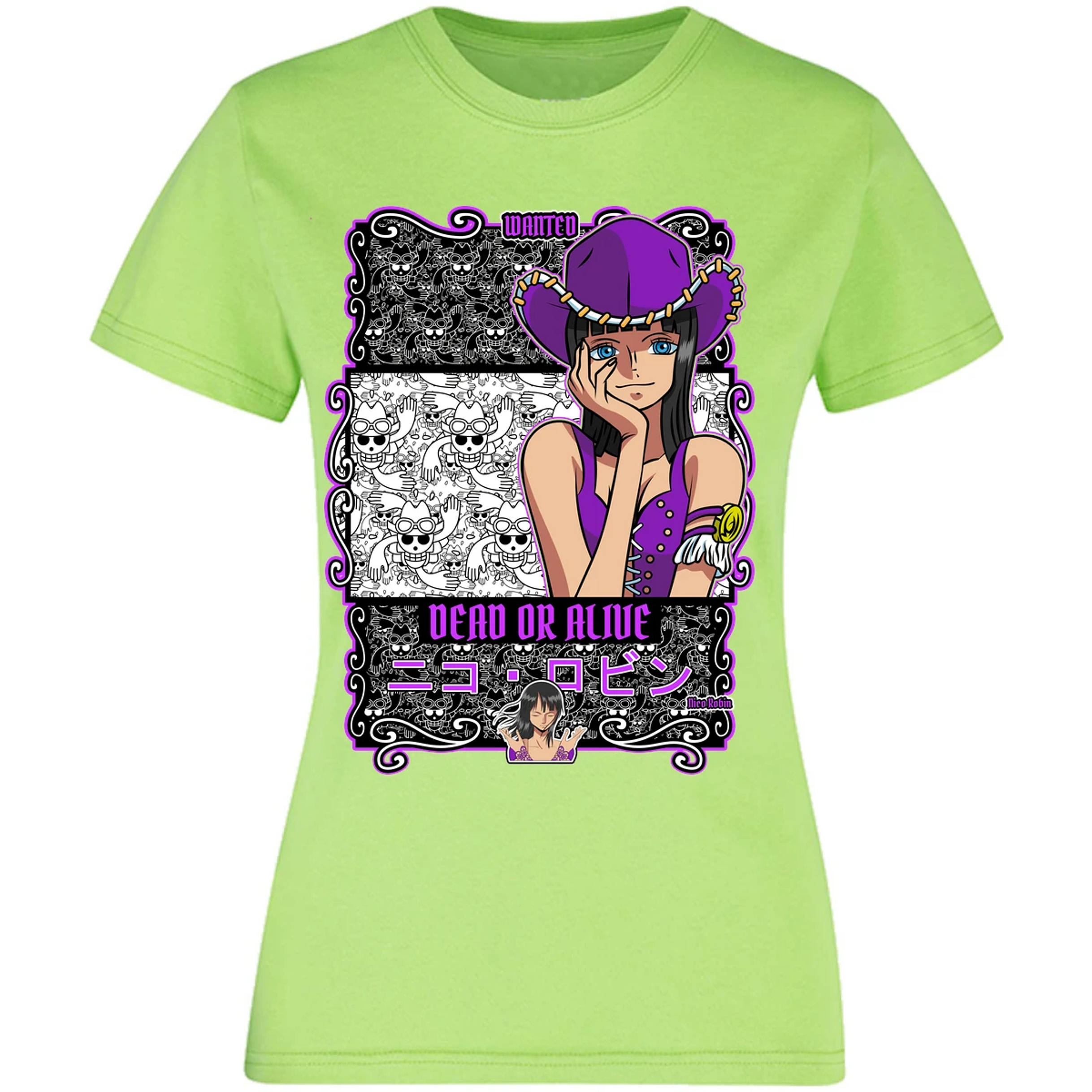 Blusa One Piece Nico Robin Blusa para Mujer 30