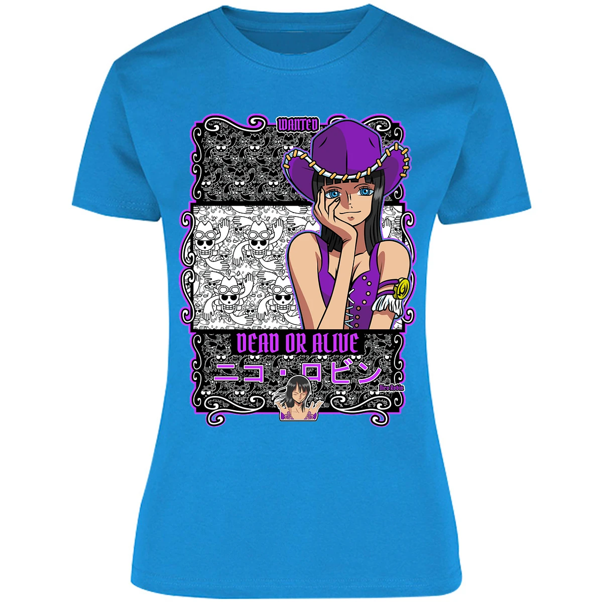 Blusa One Piece Nico Robin Blusa para Mujer 33