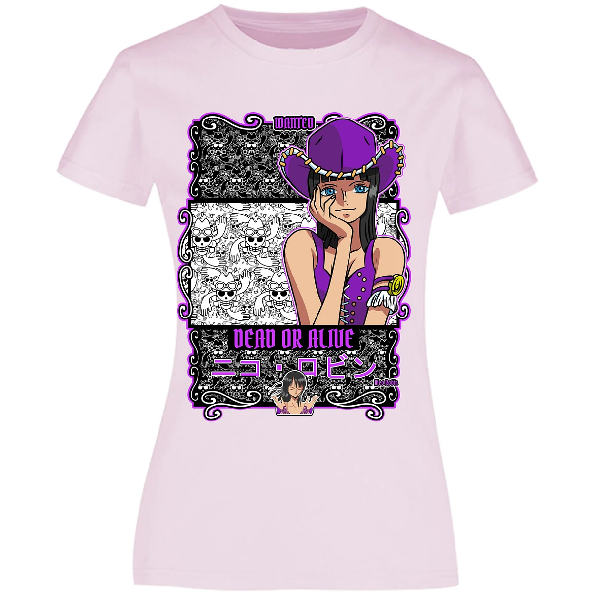 Blusa One Piece Nico Robin Blusa para Mujer 42