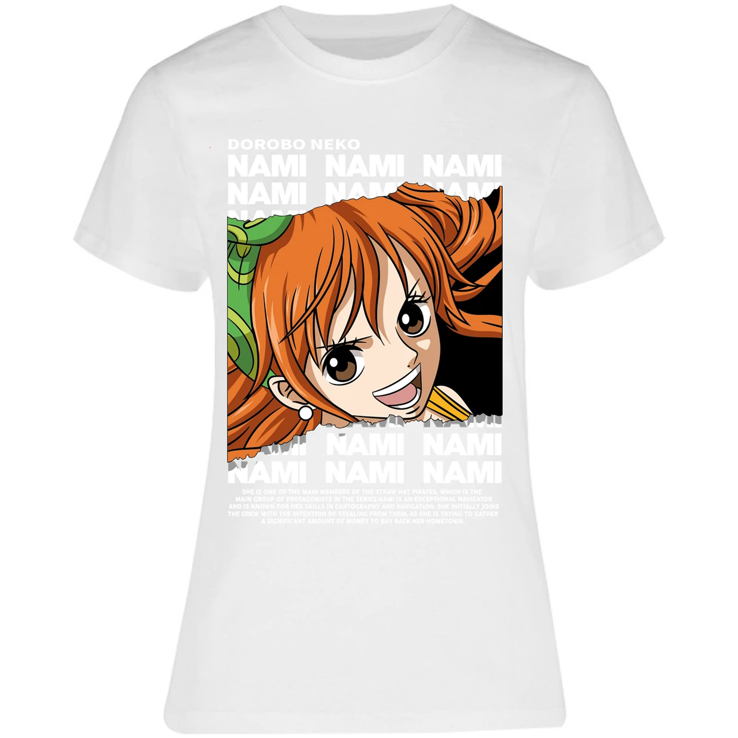 Blusa One Piece Nami Text Blusa para Mujer 2