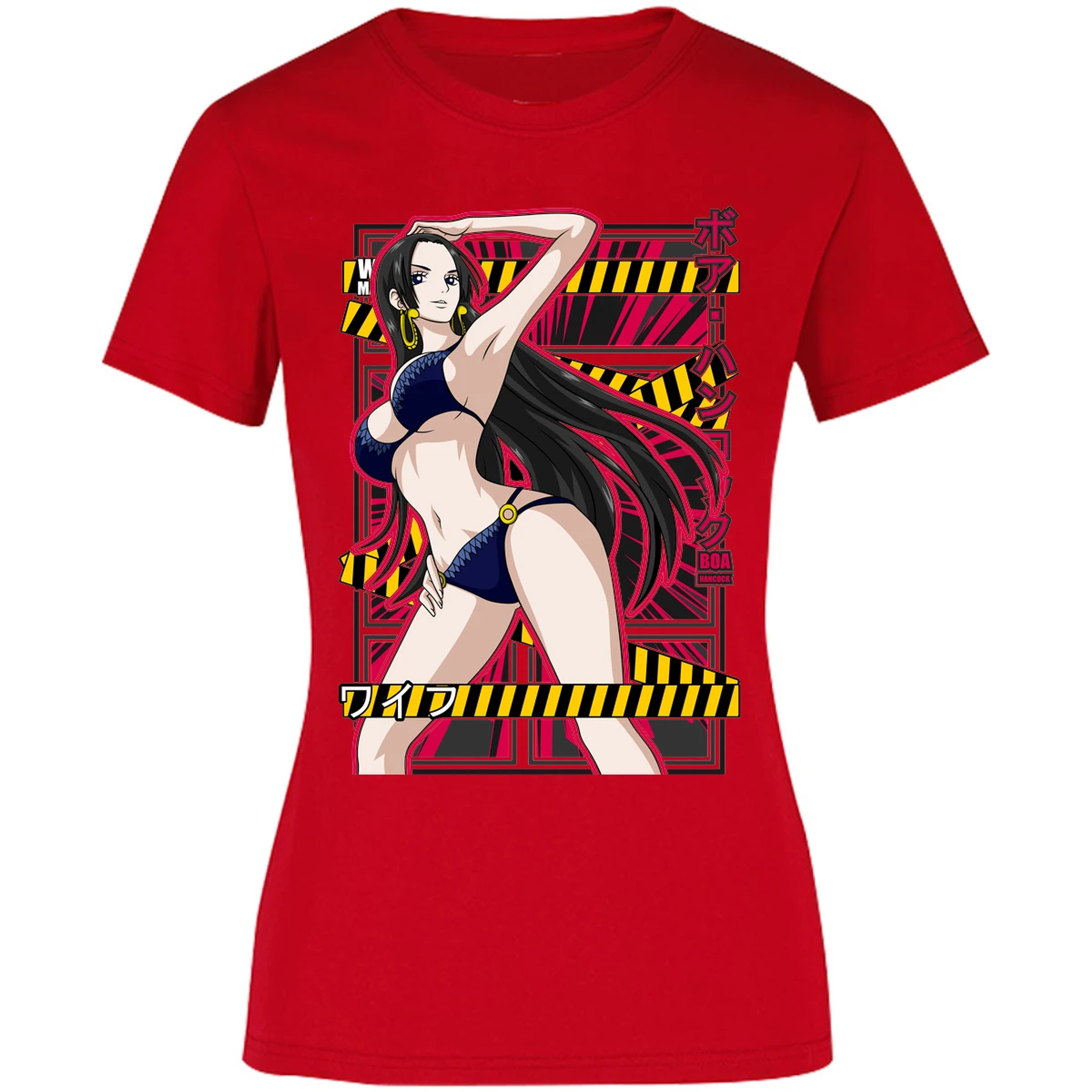 Blusa One Piece Boa Hancock Waifu Blusa para Mujer 14