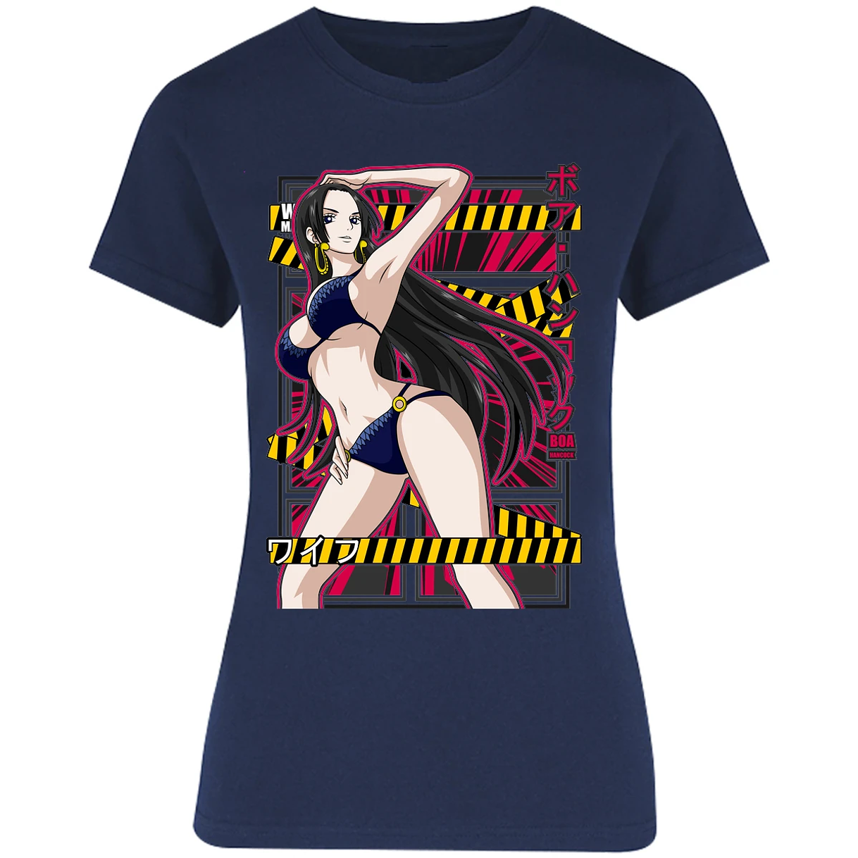 Blusa One Piece Boa Hancock Waifu Blusa para Mujer 24