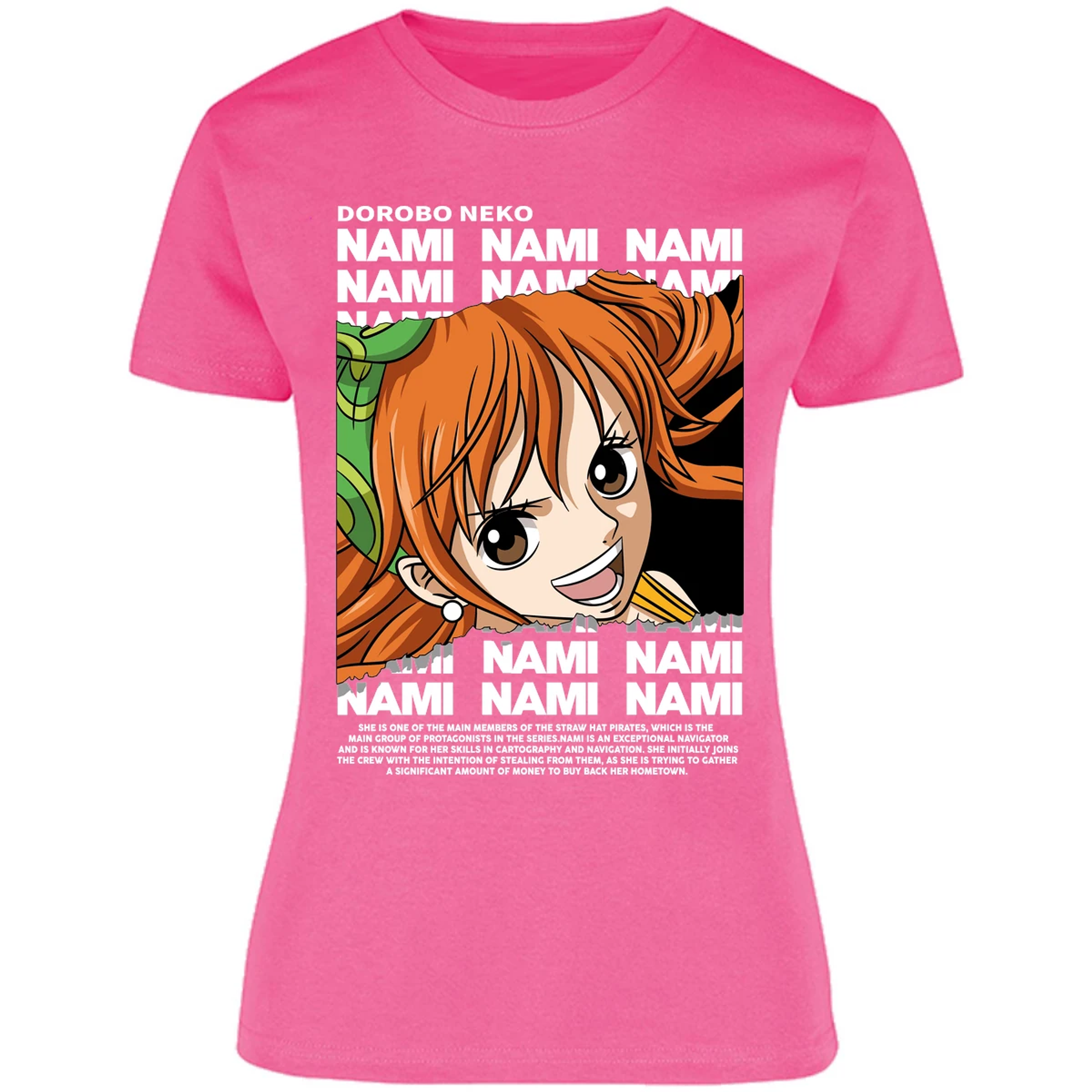 Blusa One Piece Nami Text Blusa para Mujer 6