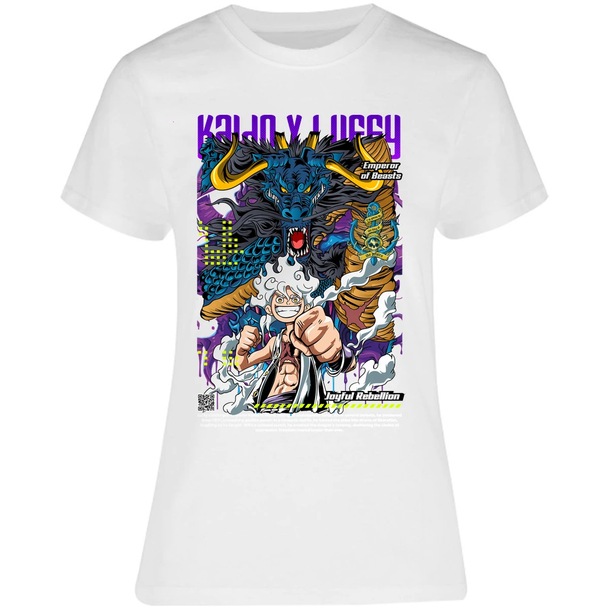 Blusa One Piece Kaido Y Luffy Blusa para Mujer 13