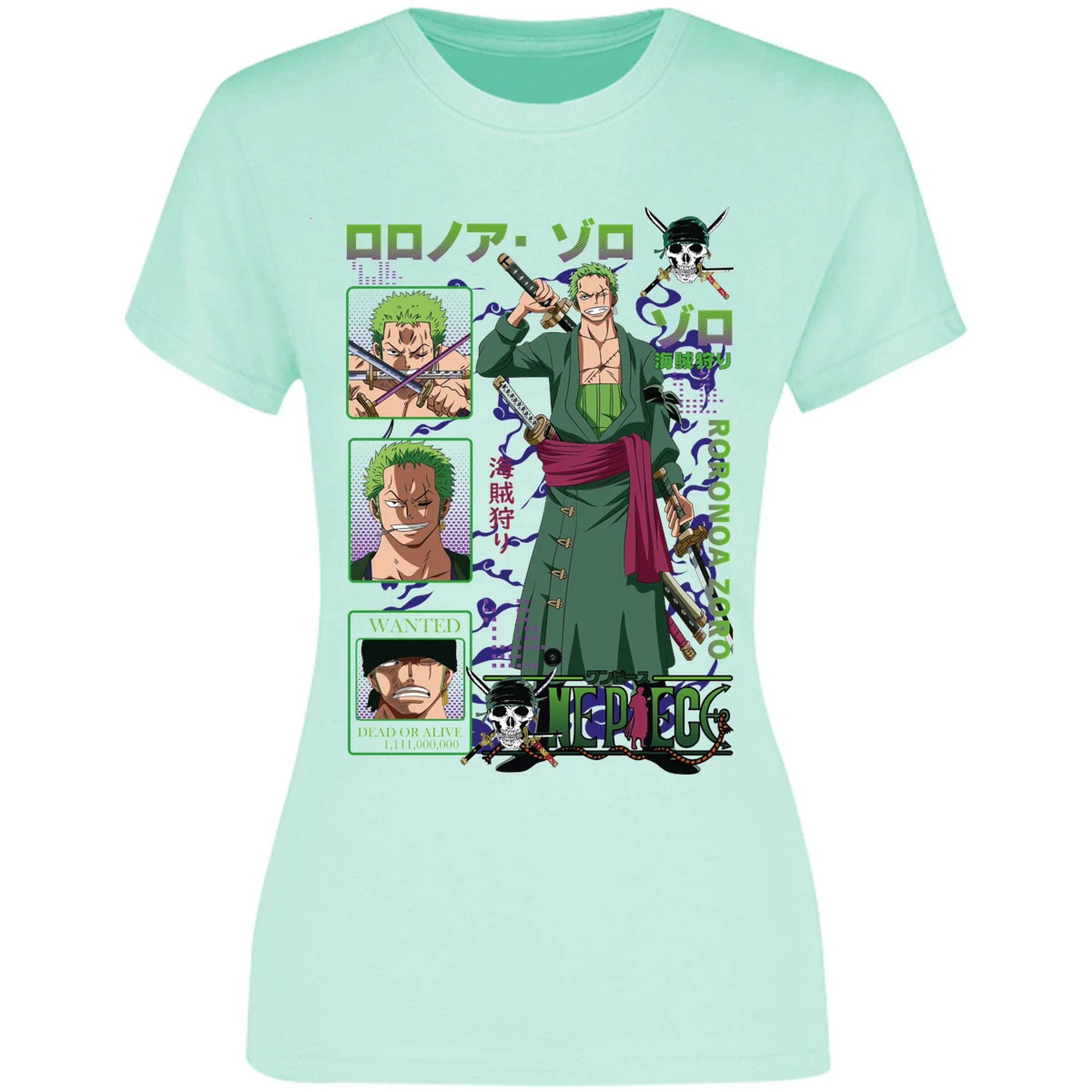 Blusa One Piece Zoro One Piece Blusa para Mujer 44