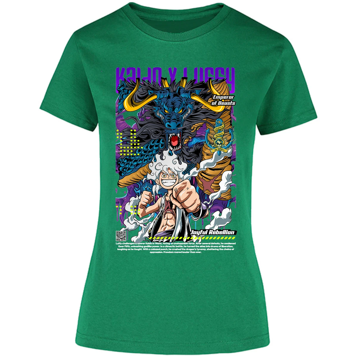 Blusa One Piece Kaido Y Luffy Blusa para Mujer 1