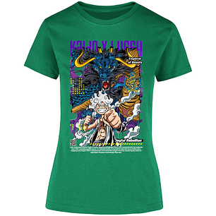 Blusa One Piece Kaido Y Luffy Blusa para Mujer