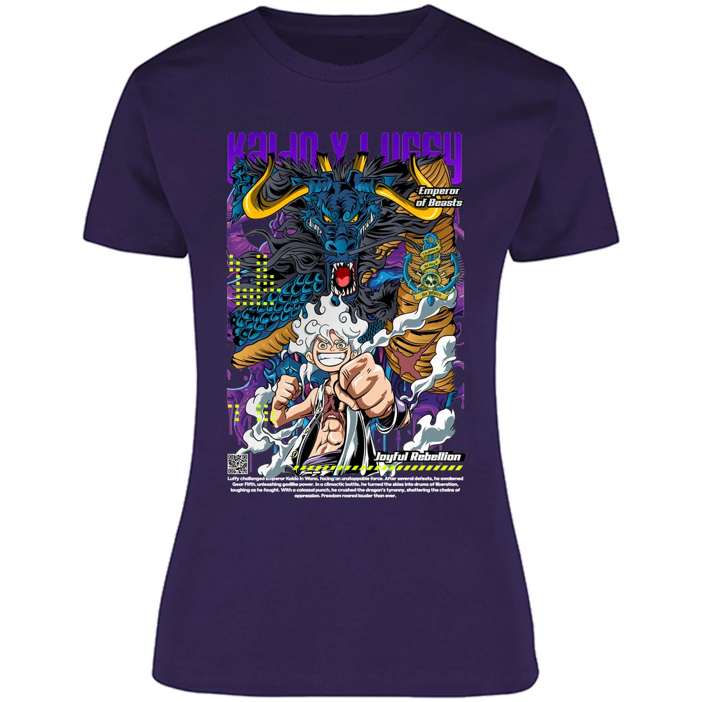 Blusa One Piece Kaido Y Luffy Blusa para Mujer 5