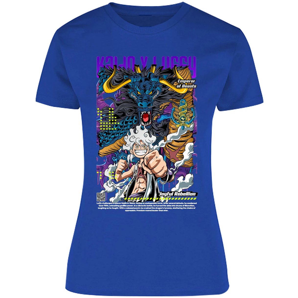 Blusa One Piece Kaido Y Luffy Blusa para Mujer 9