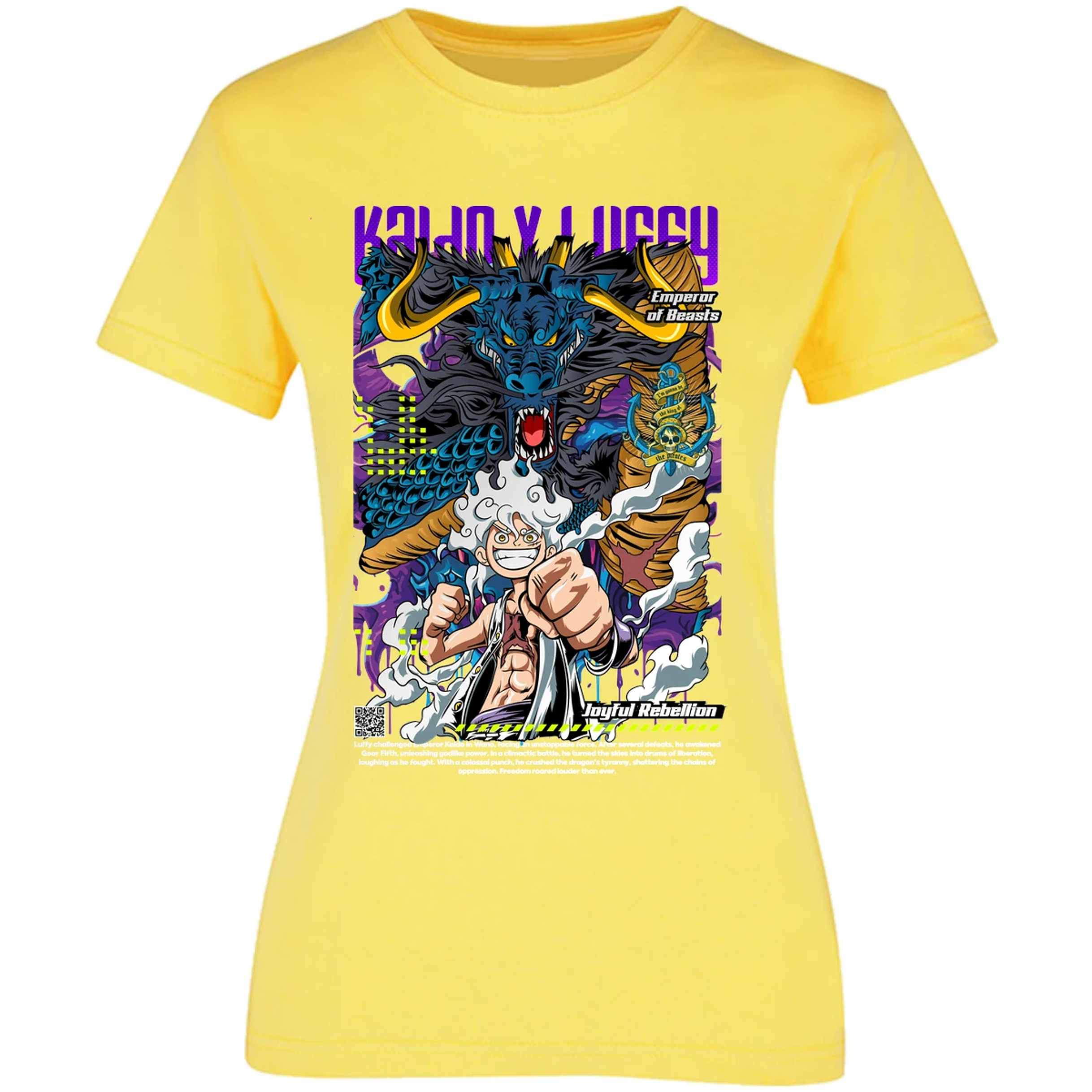 Blusa One Piece Kaido Y Luffy Blusa para Mujer 14