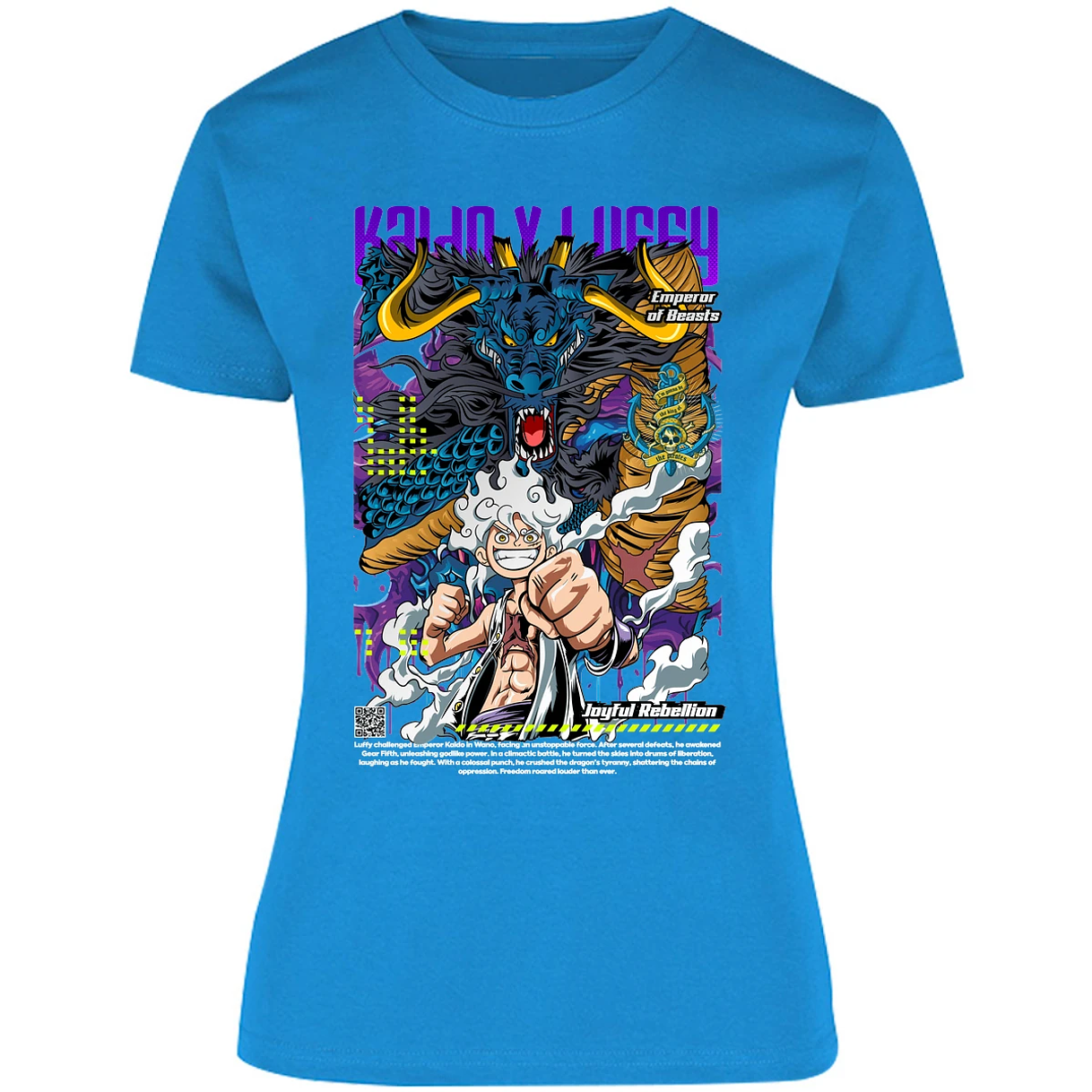Blusa One Piece Kaido Y Luffy Blusa para Mujer 15