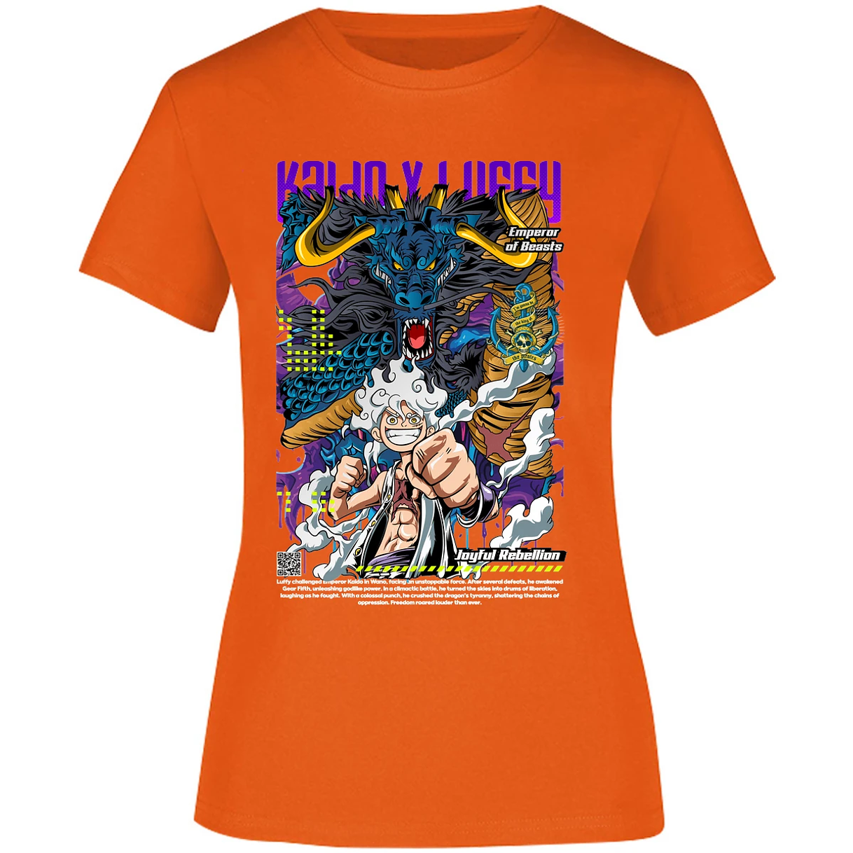 Blusa One Piece Kaido Y Luffy Blusa para Mujer 16