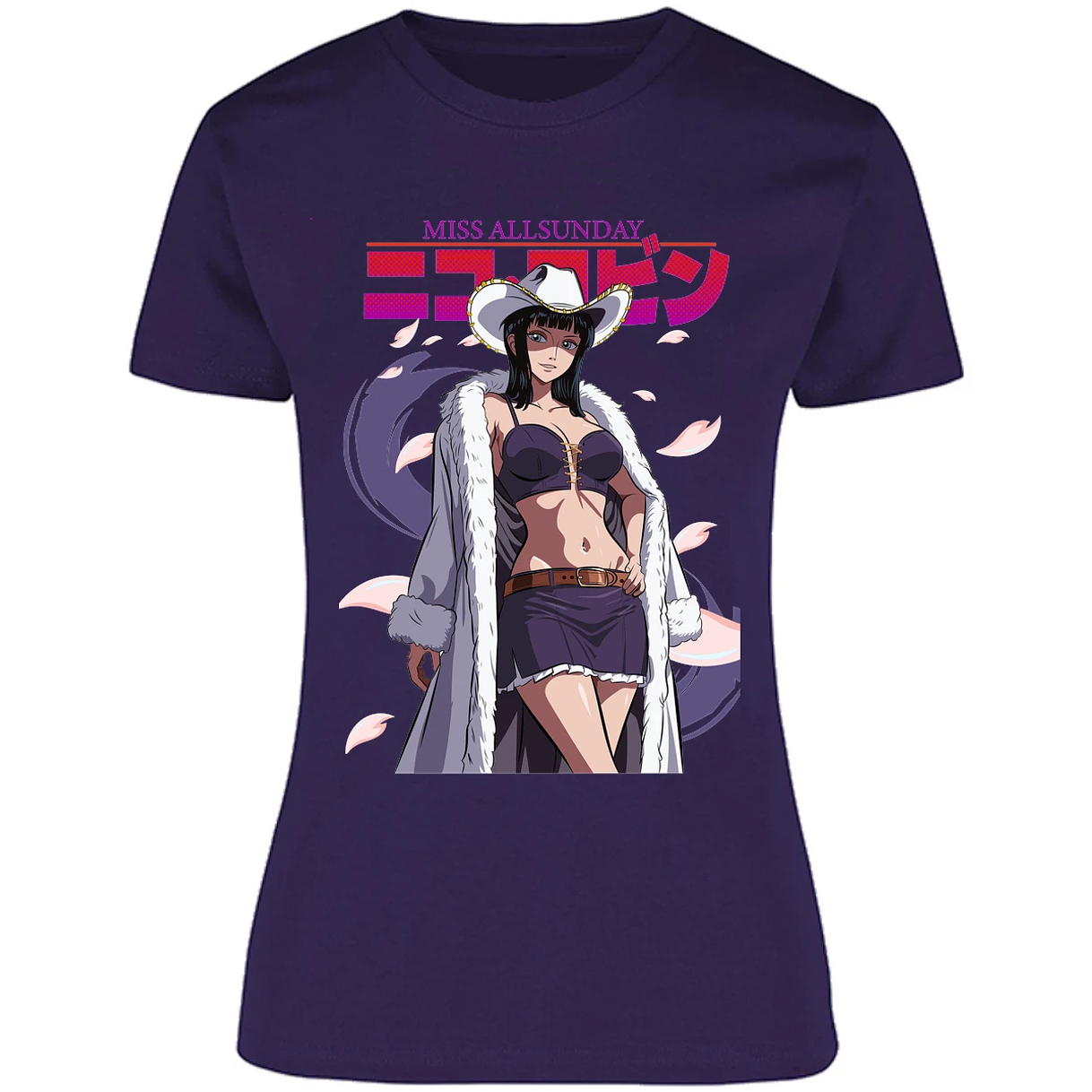 Blusa One Piece Nico Robin Anime Blusa para Mujer 27