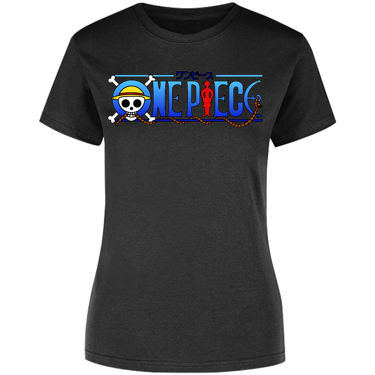 Blusa One Piece Luffy Y Barba Negra 2 Blusa para Mujer 11