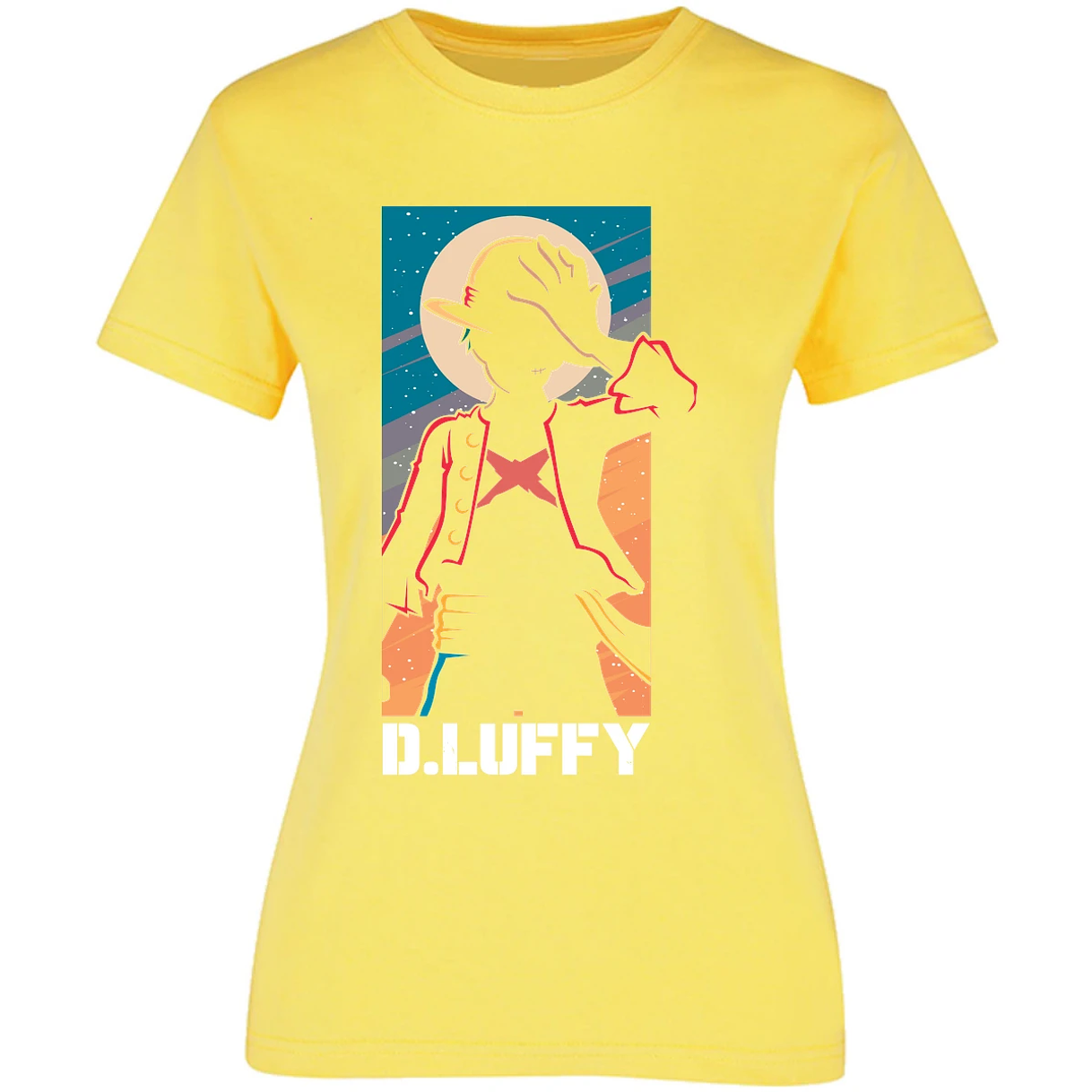 Blusa One Piece Anime Luffy Silueta Blusa para Mujer 1