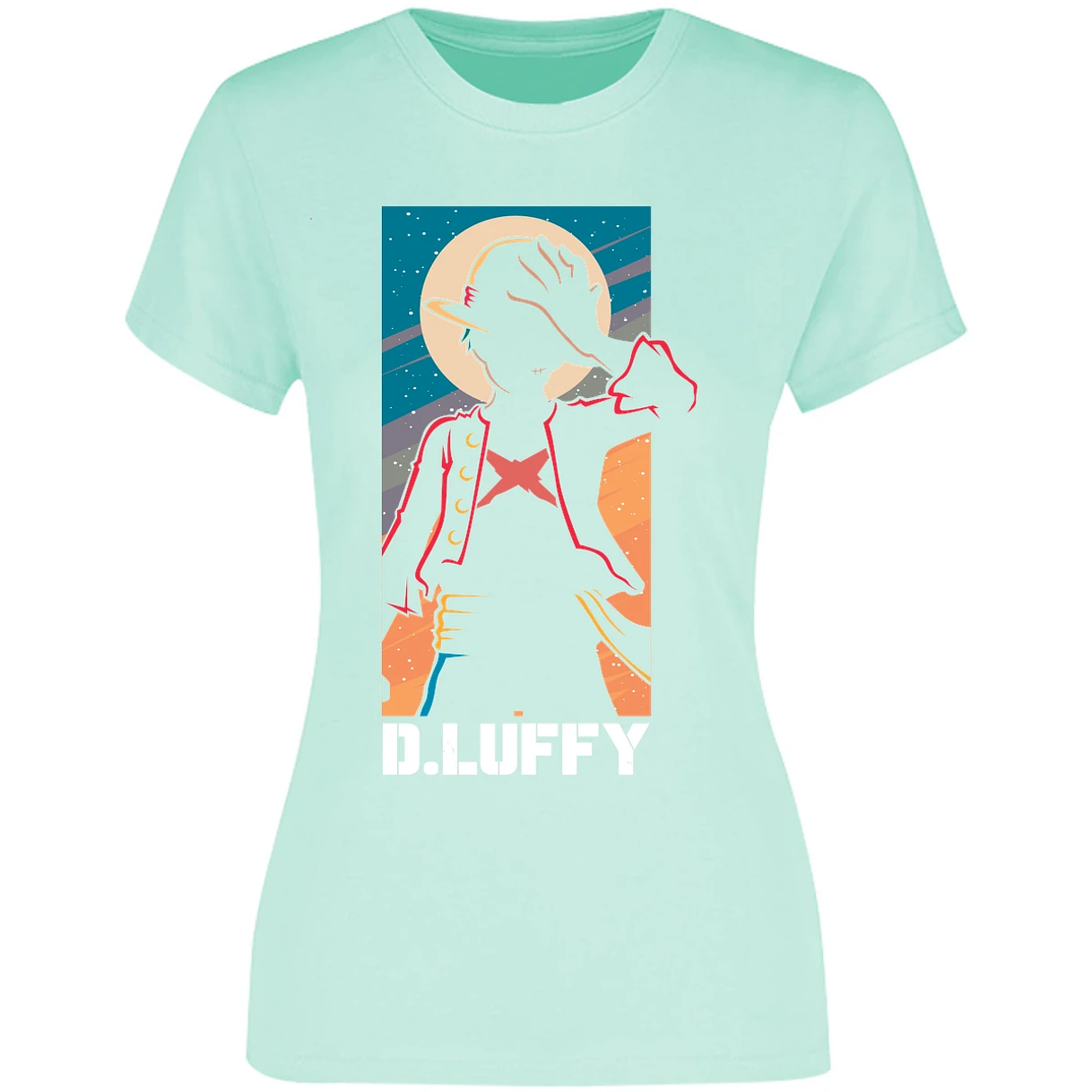 Blusa One Piece Anime Luffy Silueta Blusa para Mujer 2