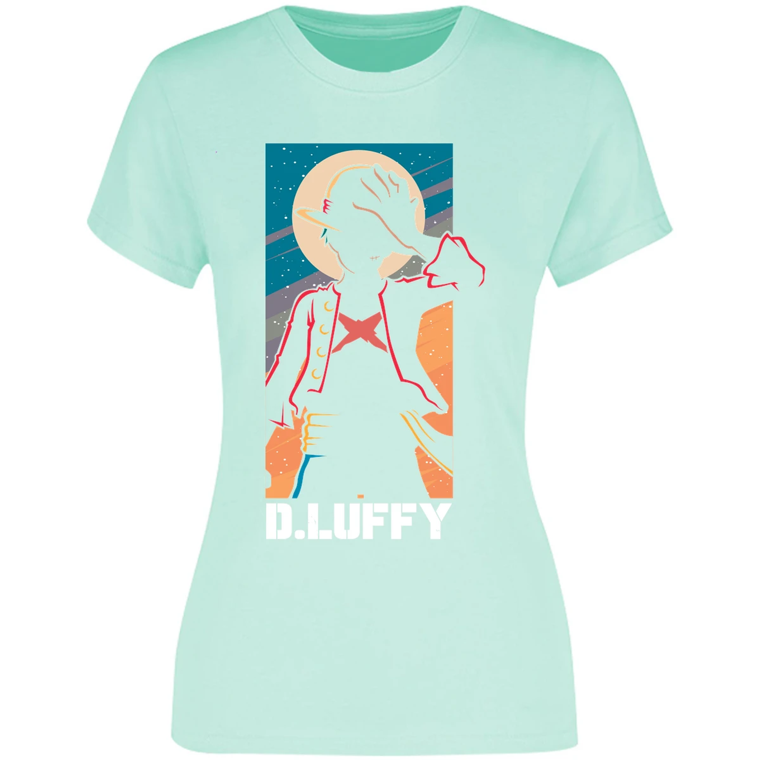 Blusa One Piece Anime Luffy Silueta Blusa para Mujer 2