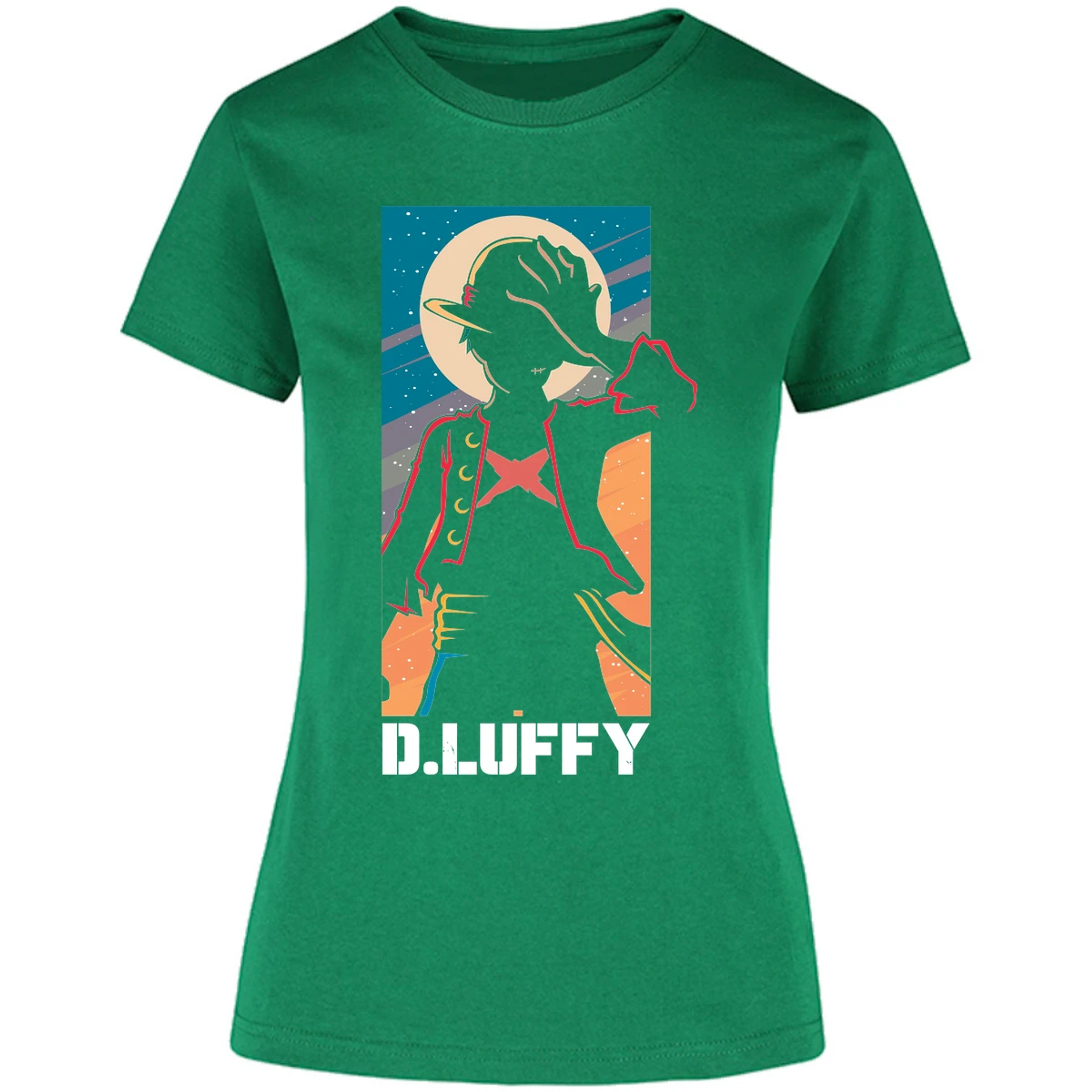 Blusa One Piece Anime Luffy Silueta Blusa para Mujer 3