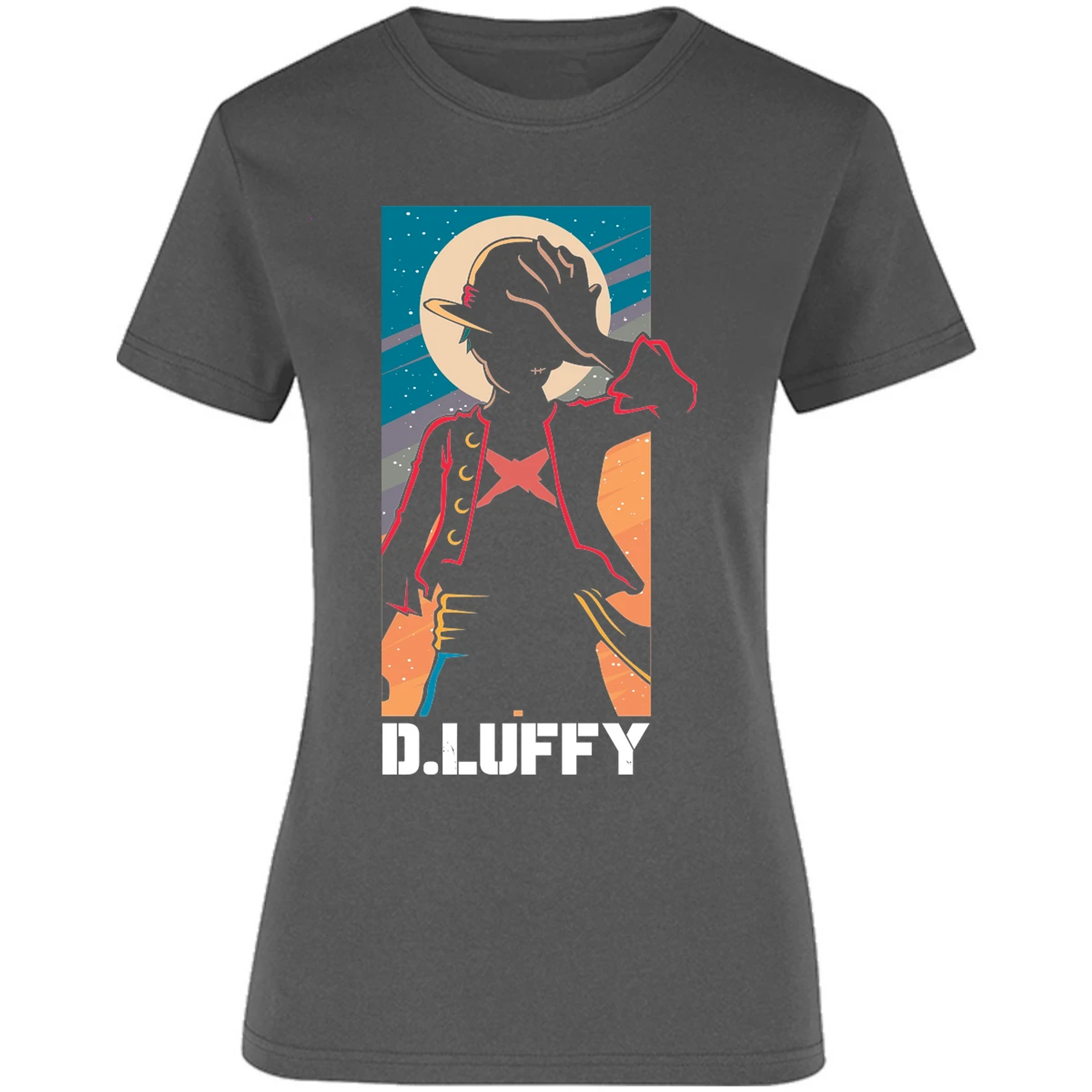 Blusa One Piece Anime Luffy Silueta Blusa para Mujer 5