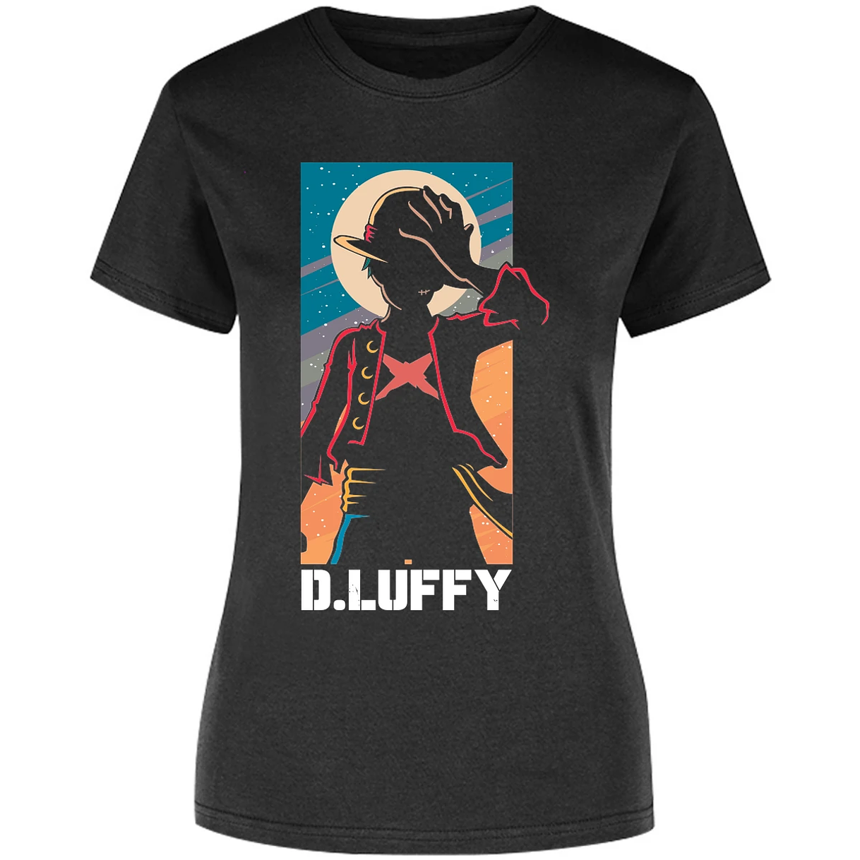 Blusa One Piece Anime Luffy Silueta Blusa para Mujer 9