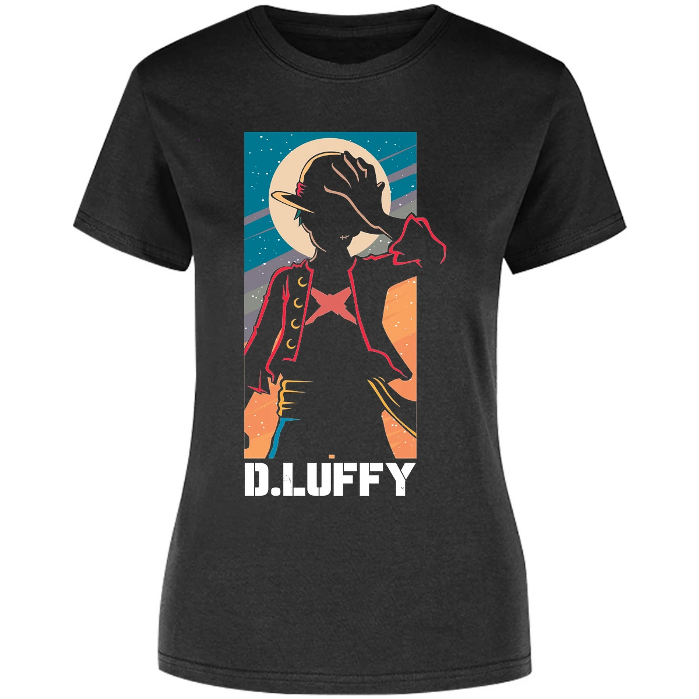 Blusa One Piece Anime Luffy Silueta Blusa para Mujer 9