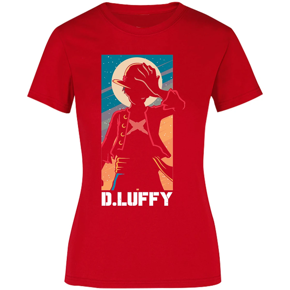 Blusa One Piece Anime Luffy Silueta Blusa para Mujer 15