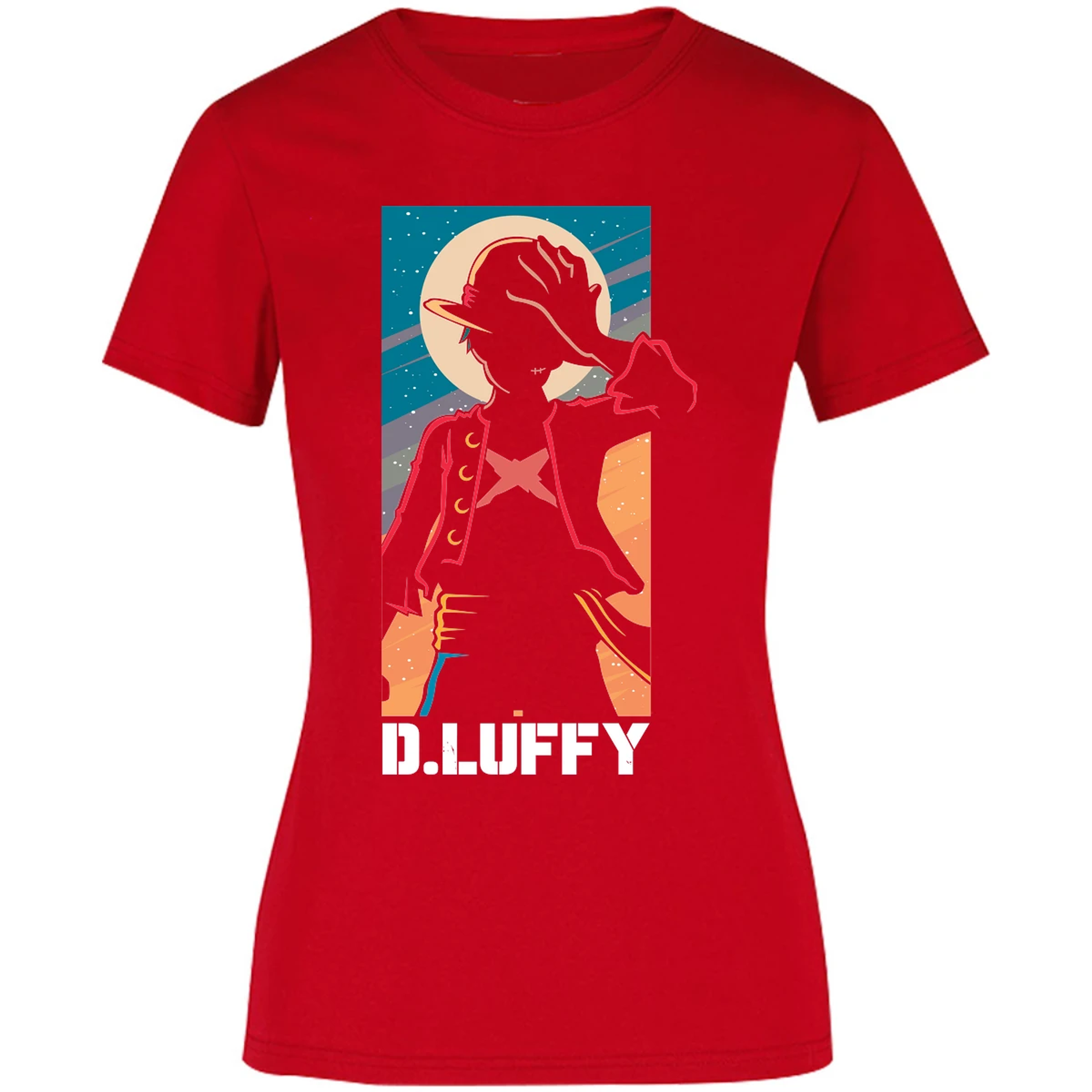Blusa One Piece Anime Luffy Silueta Blusa para Mujer 15