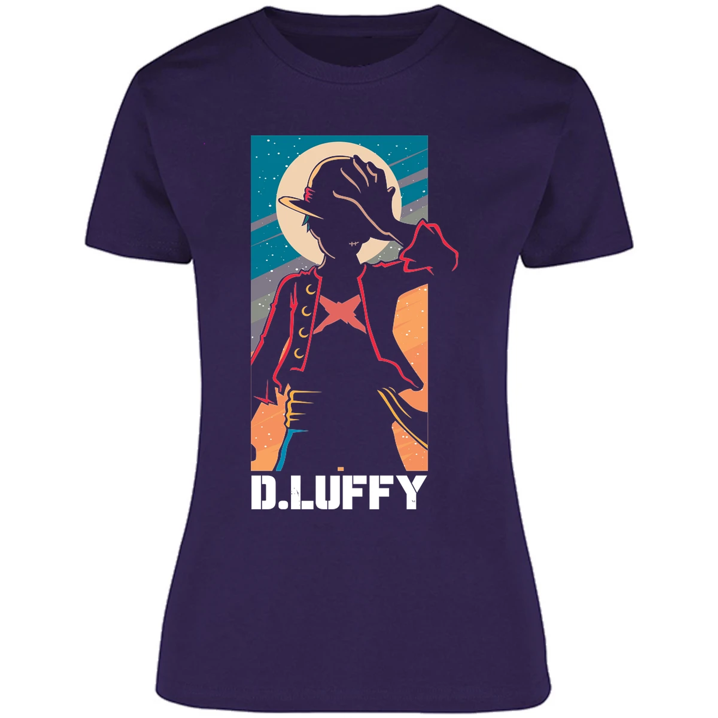 Blusa One Piece Anime Luffy Silueta Blusa para Mujer 18