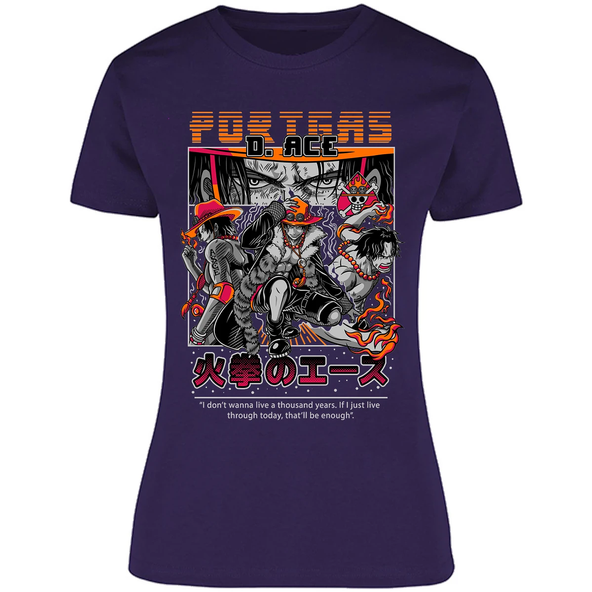 Blusa One Piece Portgas Blusa para Mujer 3