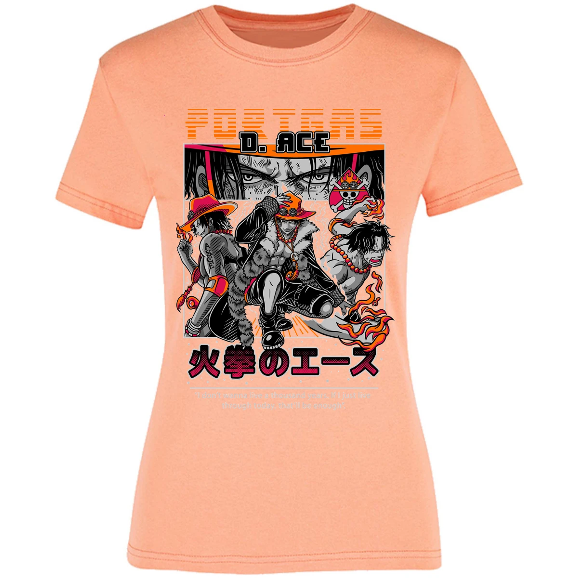 Blusa One Piece Portgas Blusa para Mujer 5