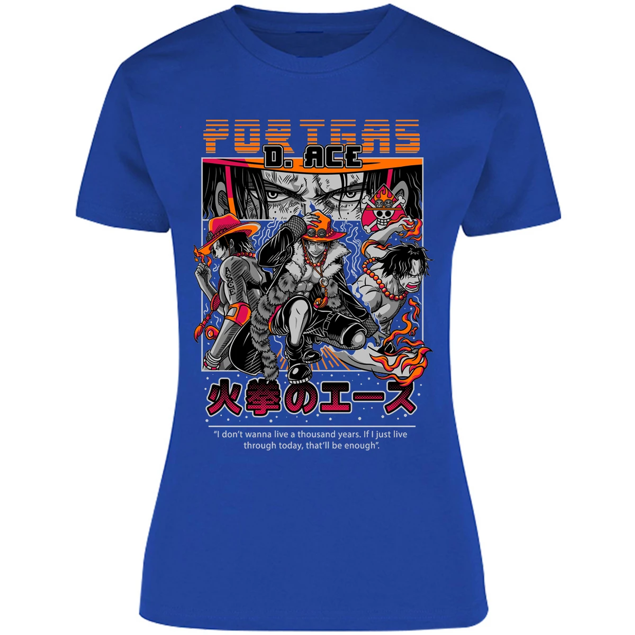 Blusa One Piece Portgas Blusa para Mujer 7