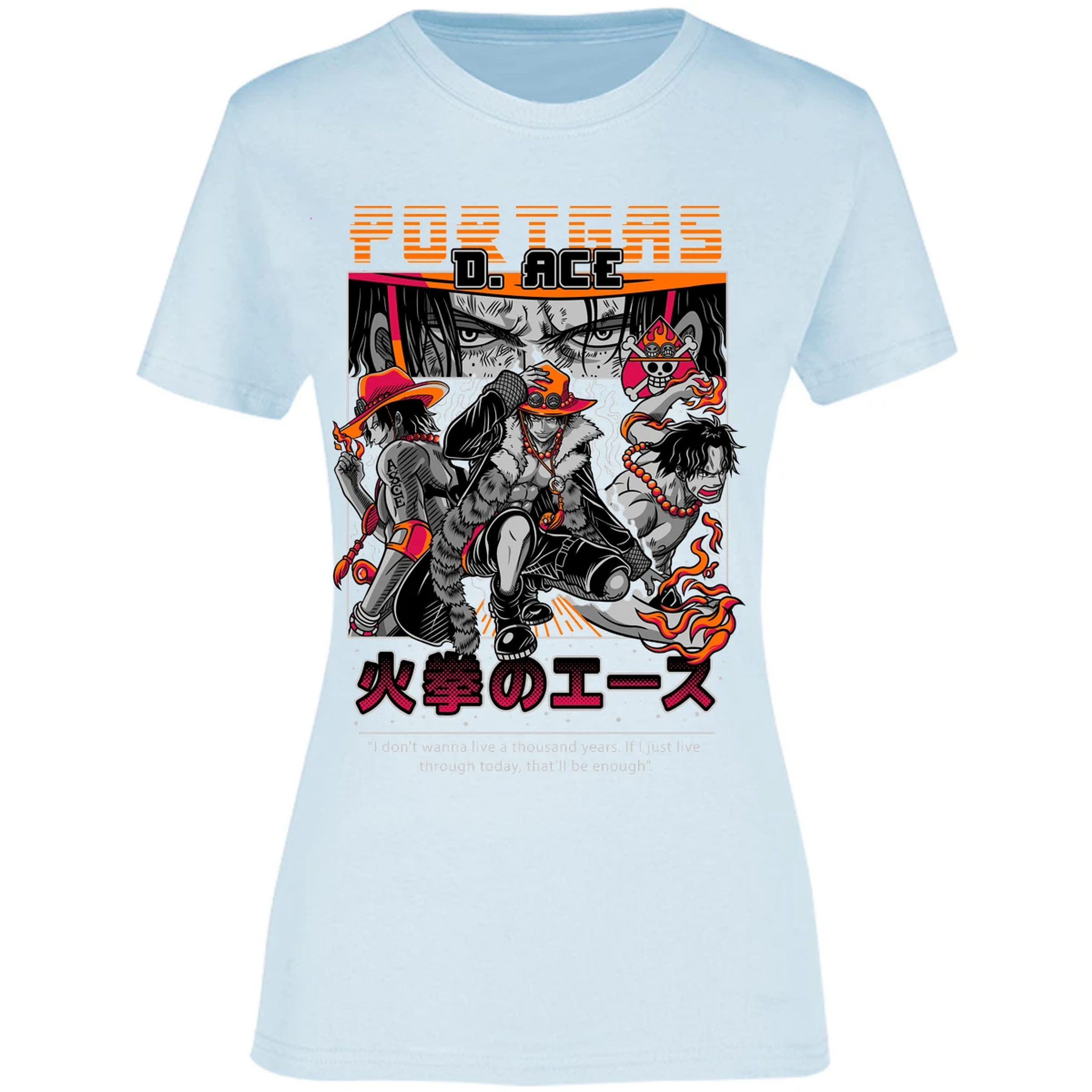 Blusa One Piece Portgas Blusa para Mujer 11