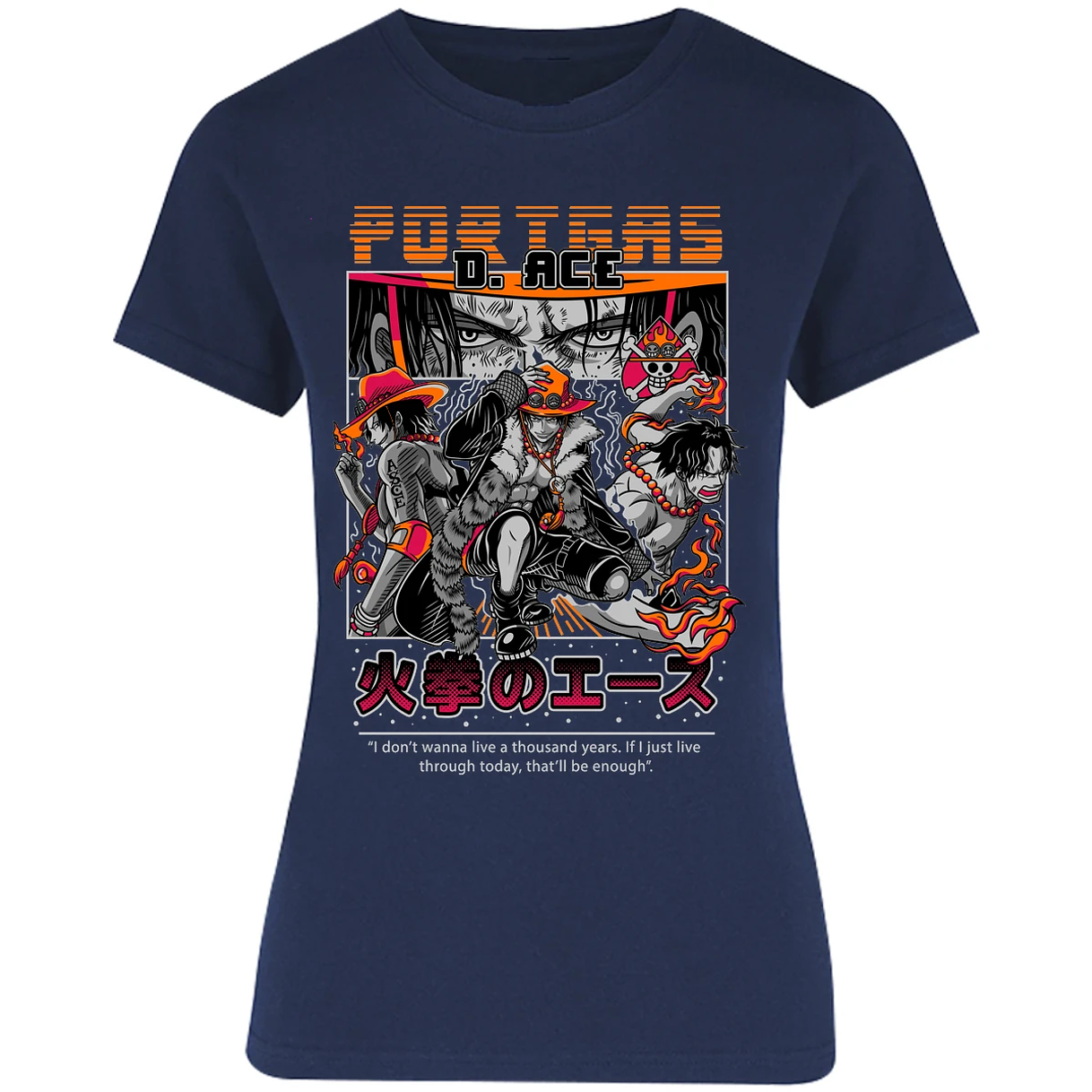 Blusa One Piece Portgas Blusa para Mujer 15