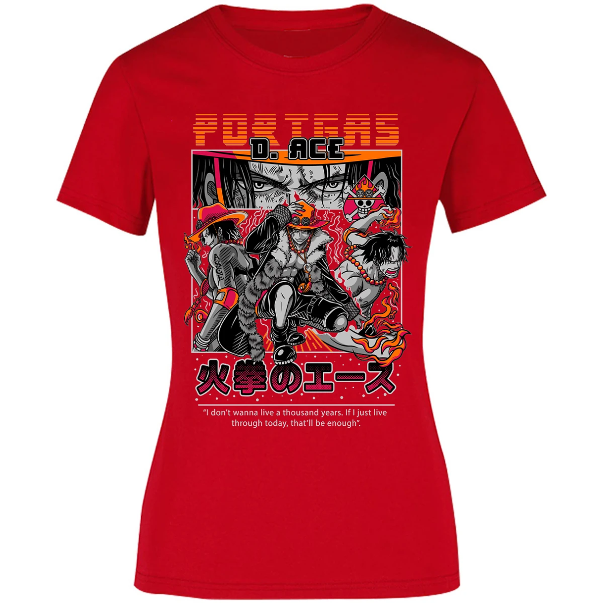 Blusa One Piece Portgas Blusa para Mujer 24