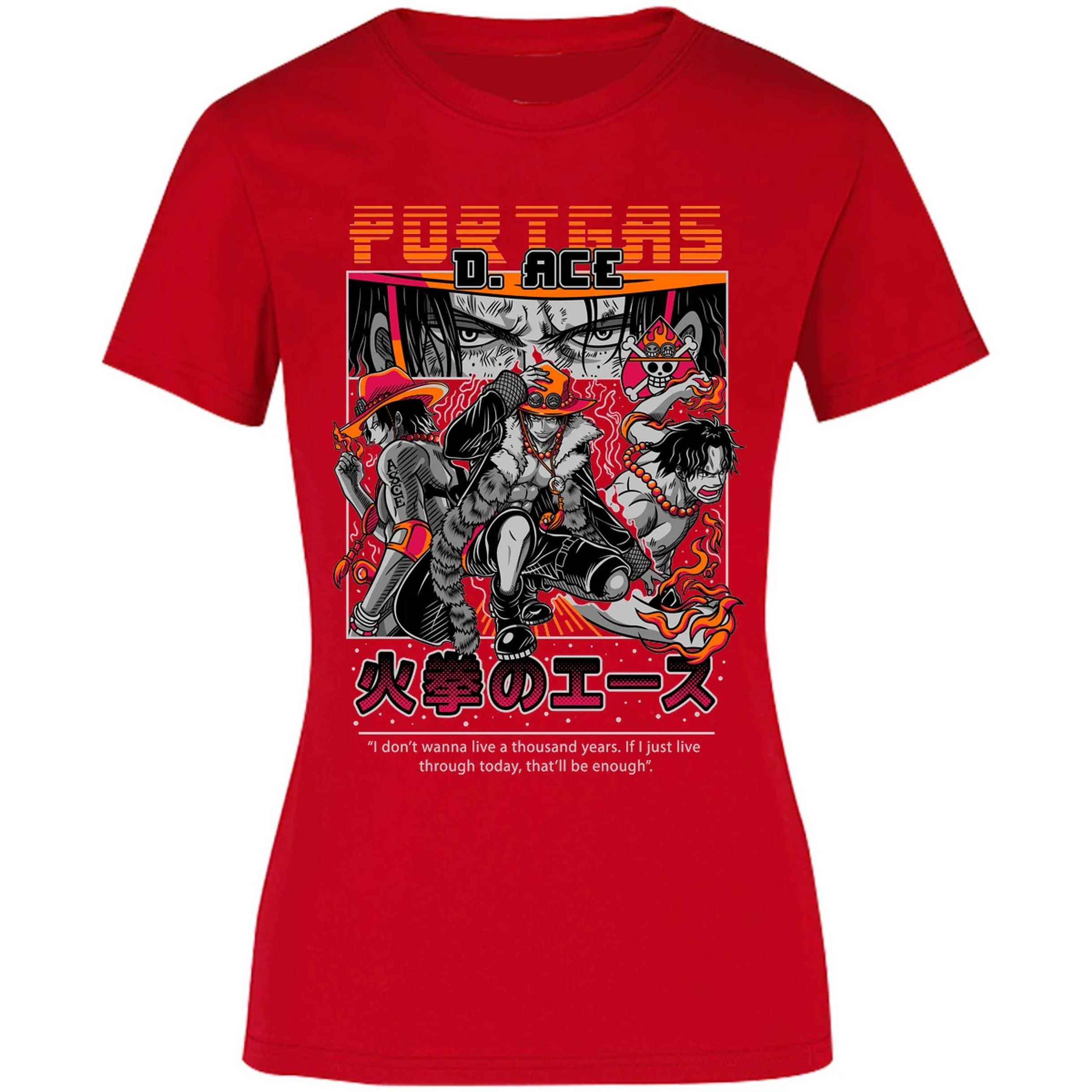 Blusa One Piece Portgas Blusa para Mujer 24