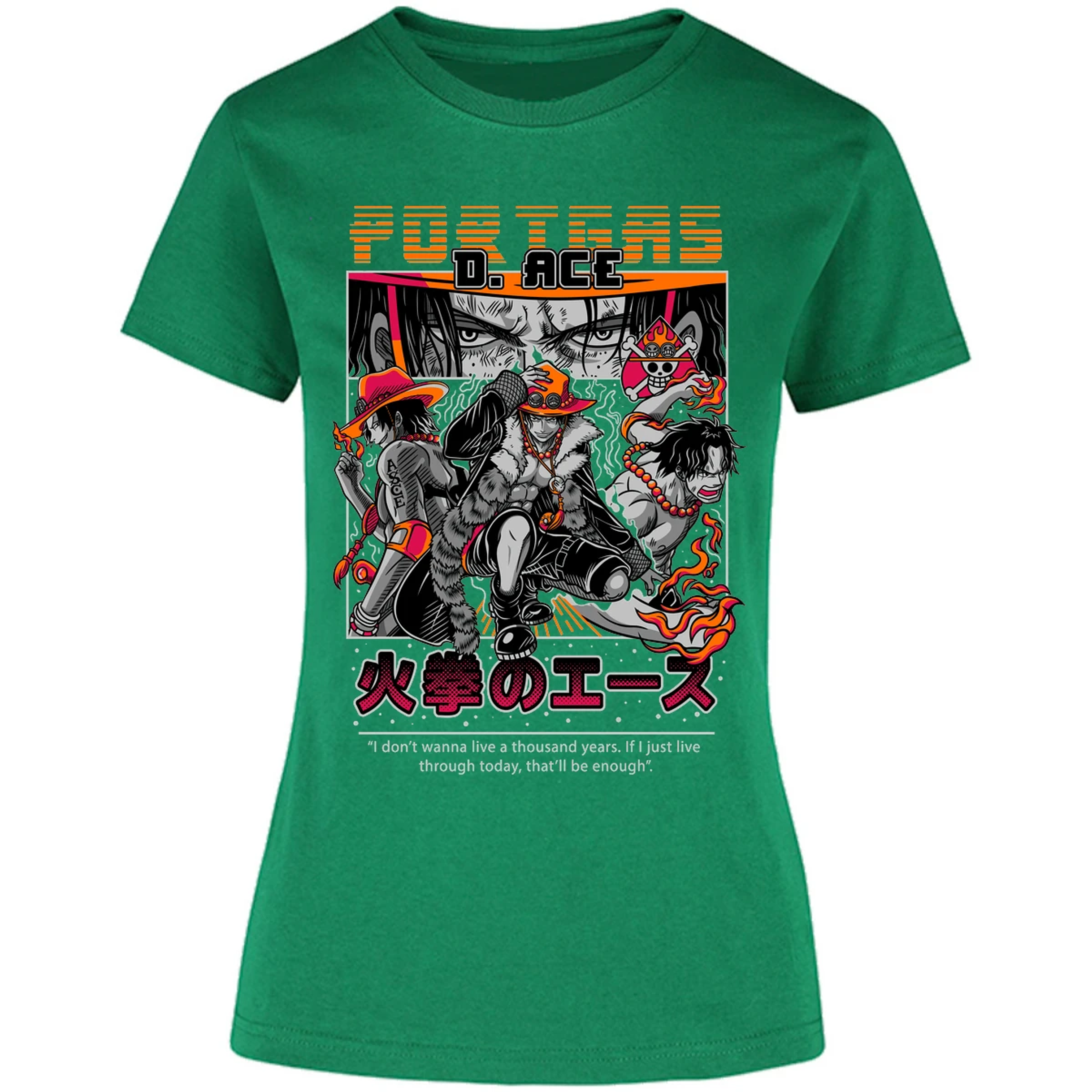 Blusa One Piece Portgas Blusa para Mujer 26