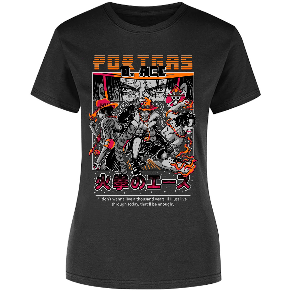 Blusa One Piece Portgas Blusa para Mujer 28