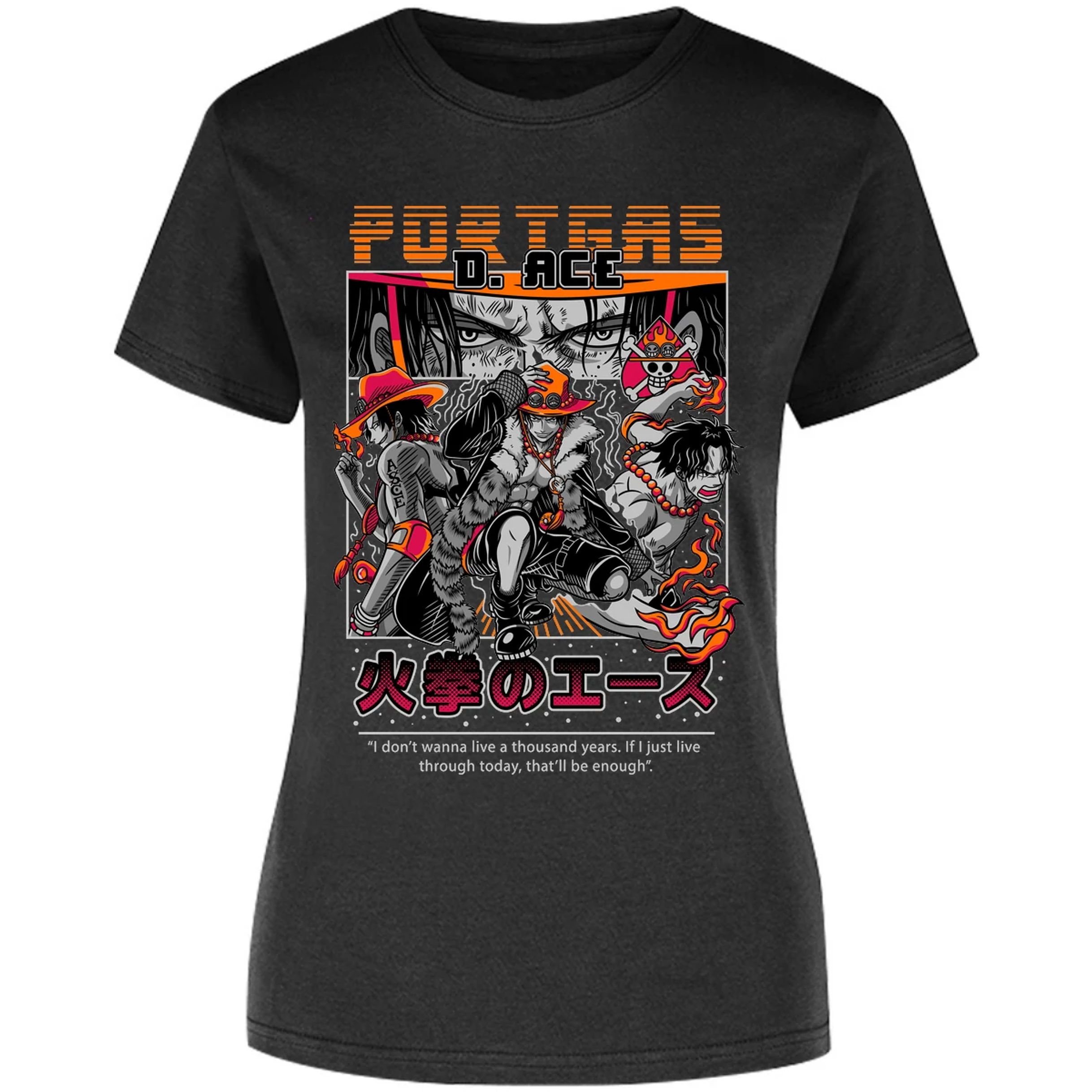 Blusa One Piece Portgas Blusa para Mujer 28