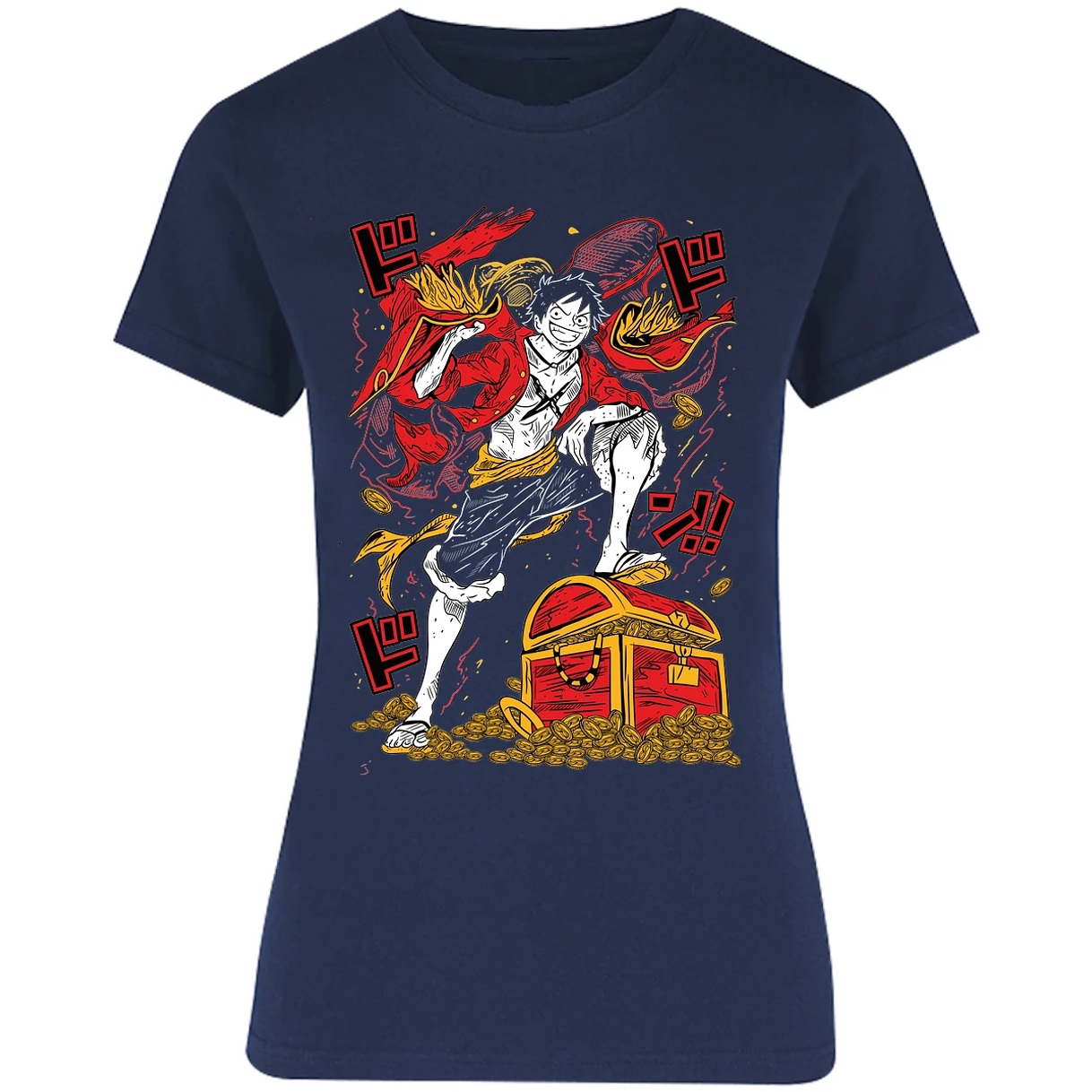 Blusa One Piece Luffy Tesoro Anime Blusa para Mujer 2