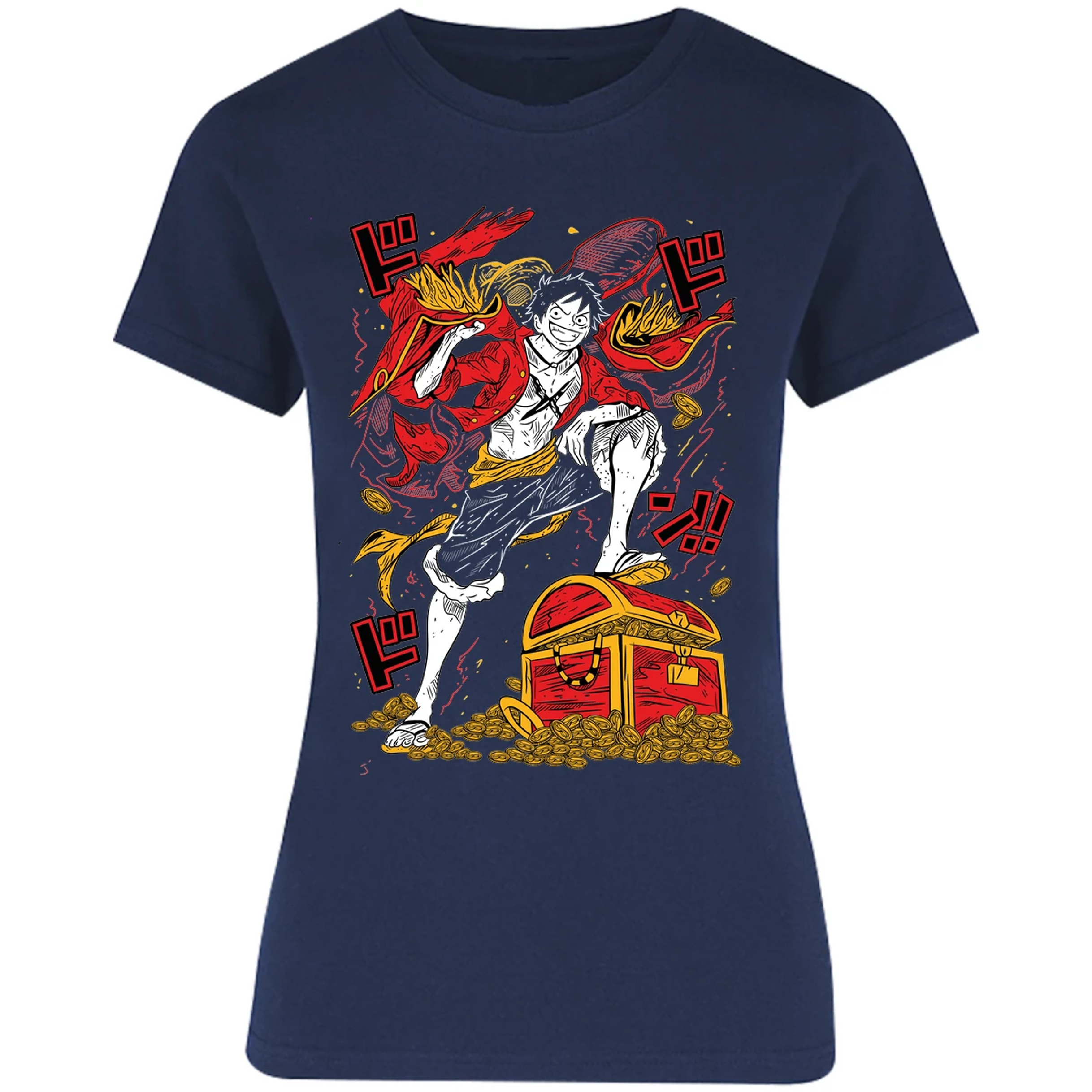 Blusa One Piece Luffy Tesoro Anime Blusa para Mujer 2