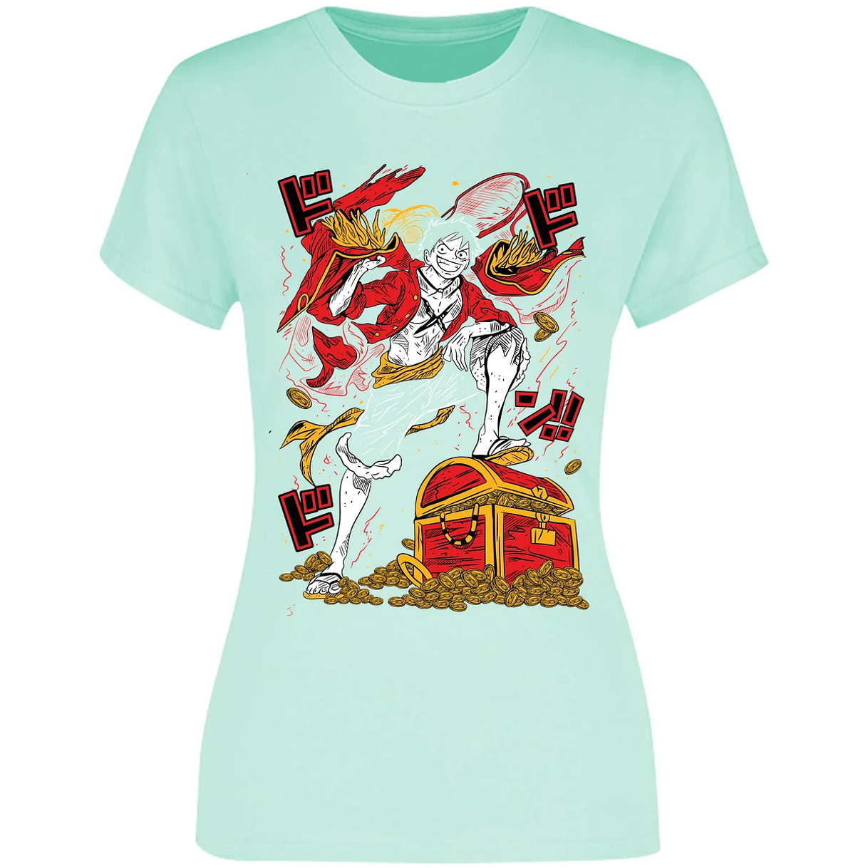 Blusa One Piece Luffy Tesoro Anime Blusa para Mujer 6