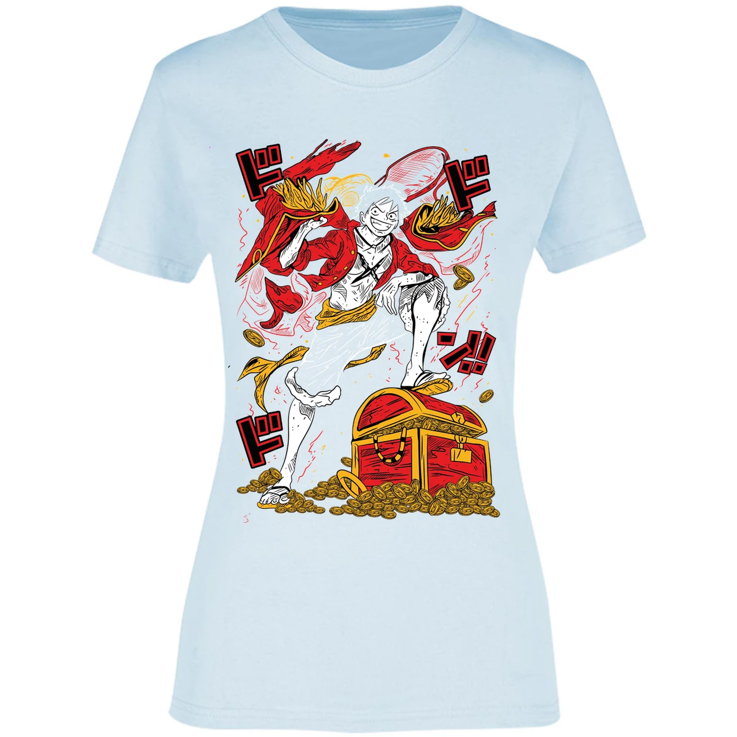 Blusa One Piece Luffy Tesoro Anime Blusa para Mujer 16