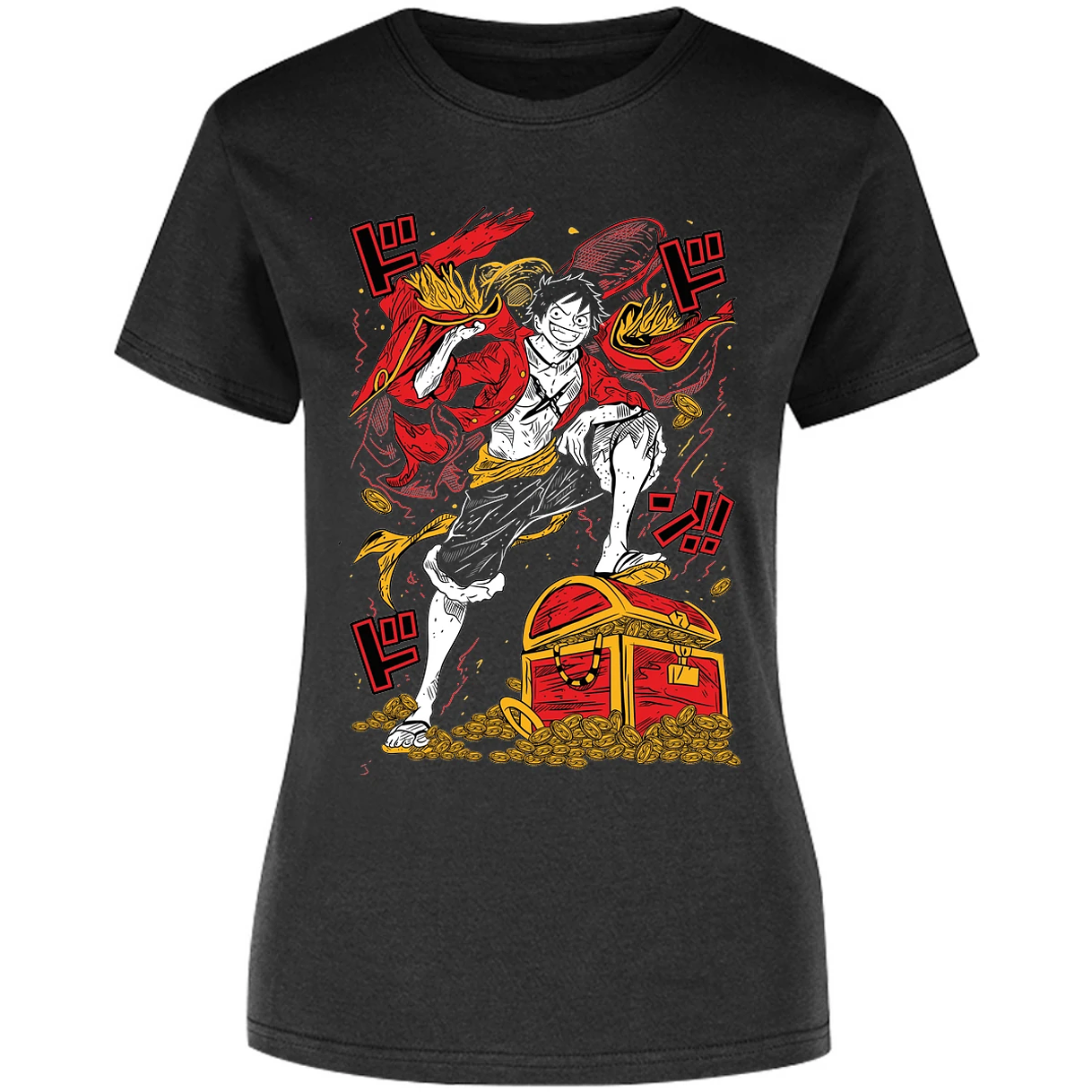 Blusa One Piece Luffy Tesoro Anime Blusa para Mujer 20